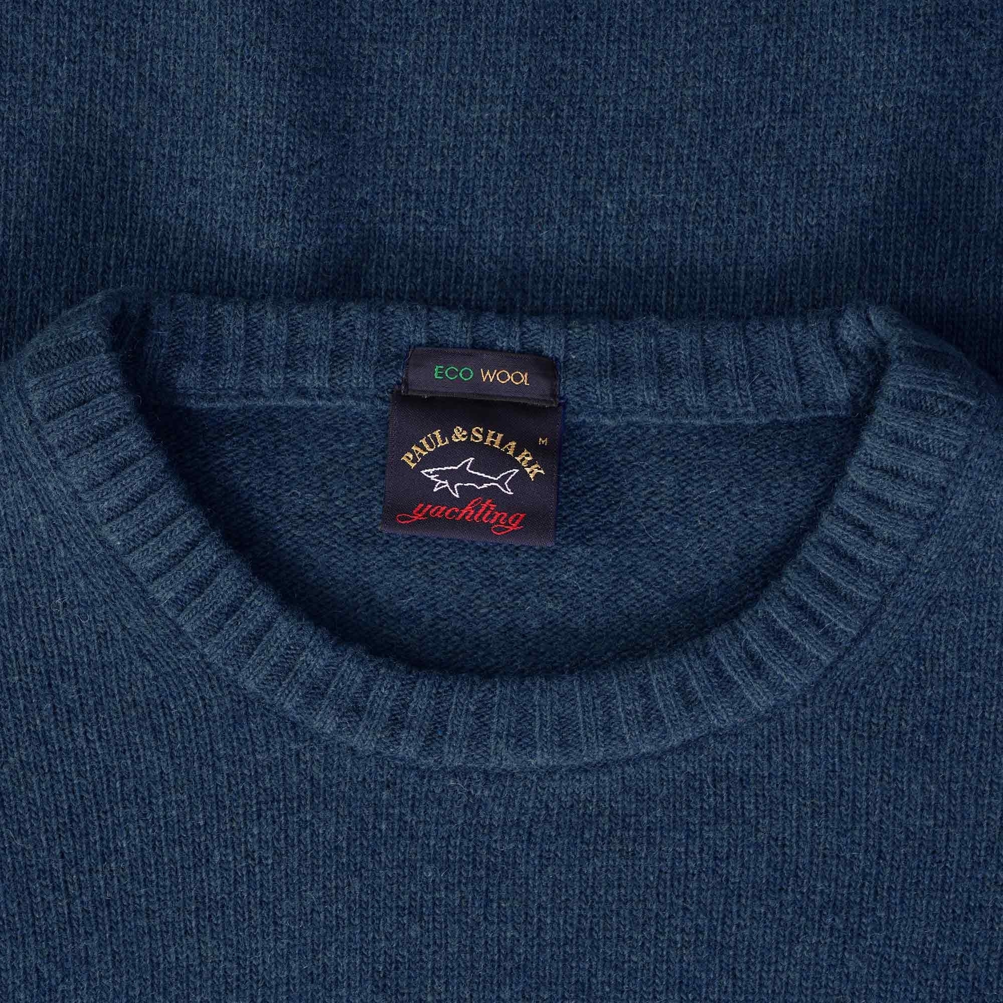 Paul and Shark Crew Neck Jumper - Blue