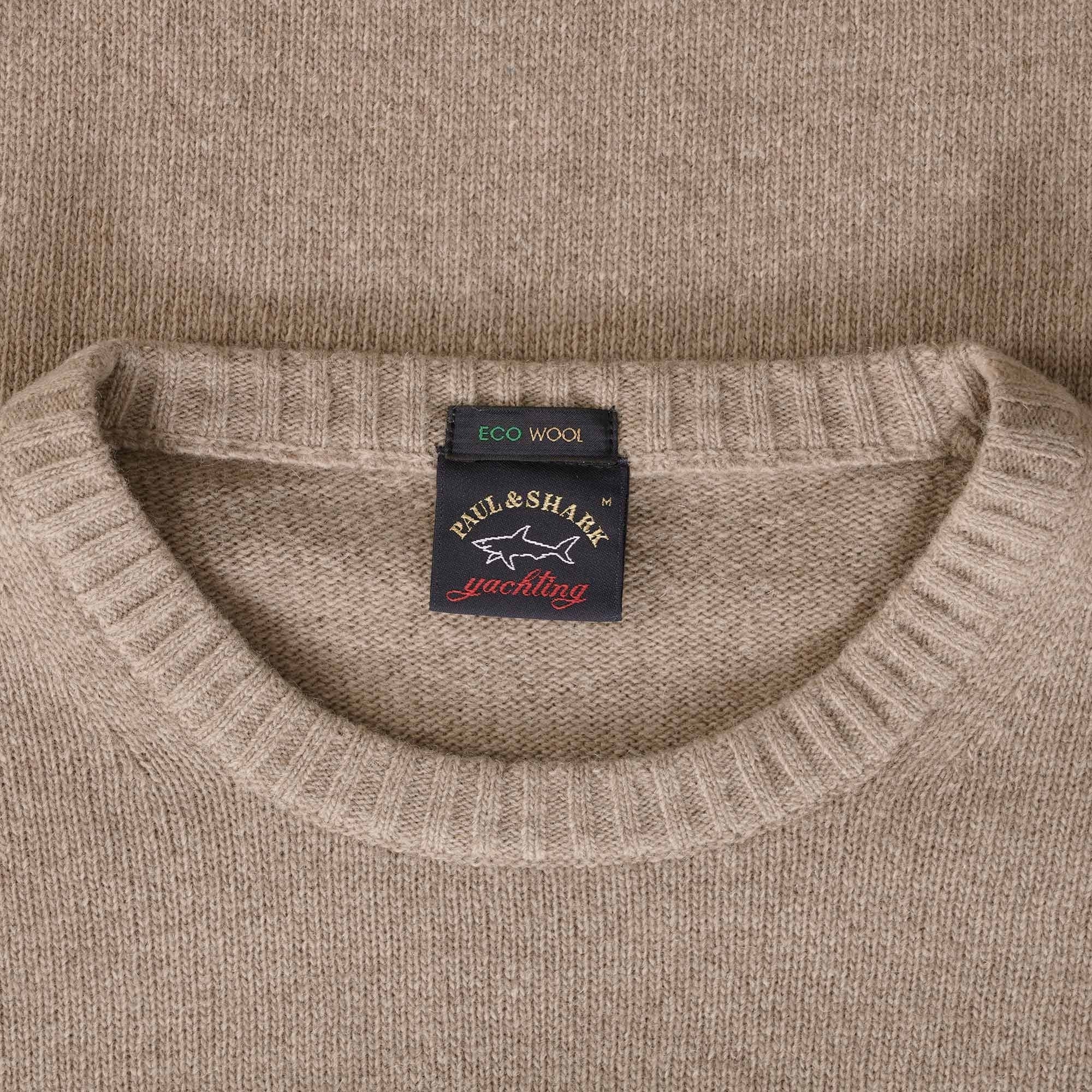 Paul and Shark Crew Neck Jumper - Beige