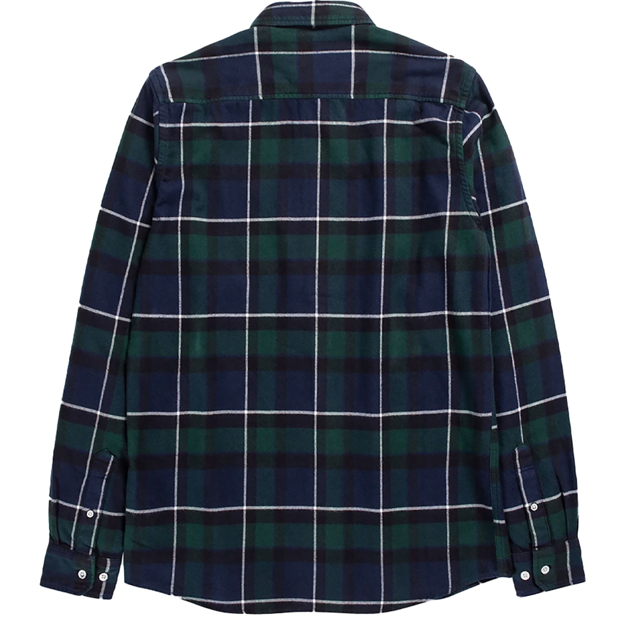 Norse Projects Anton Brushed Checked Flannel - Black Watch