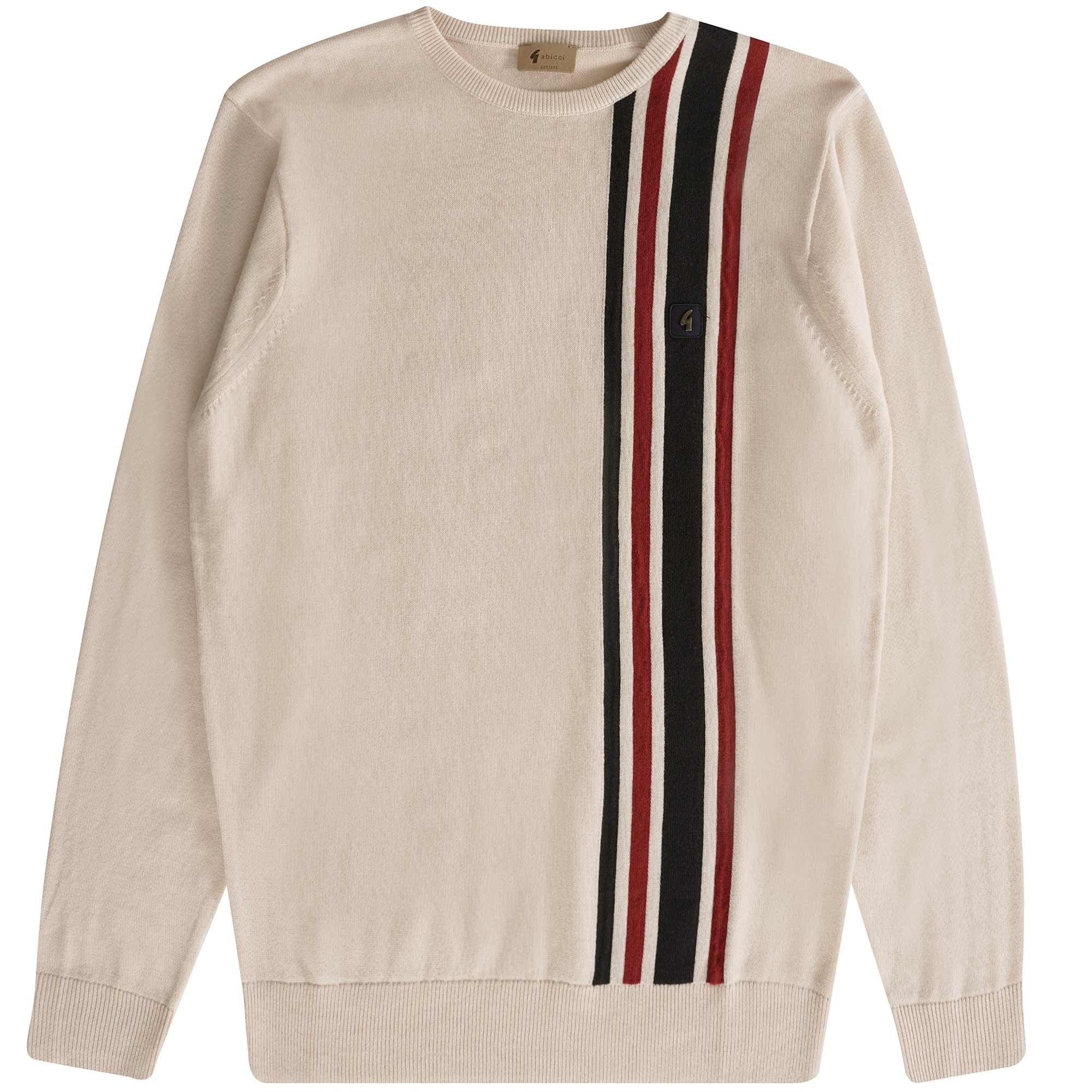 Gabicci Vintage Dirk Crew Neck Jumper - Cream