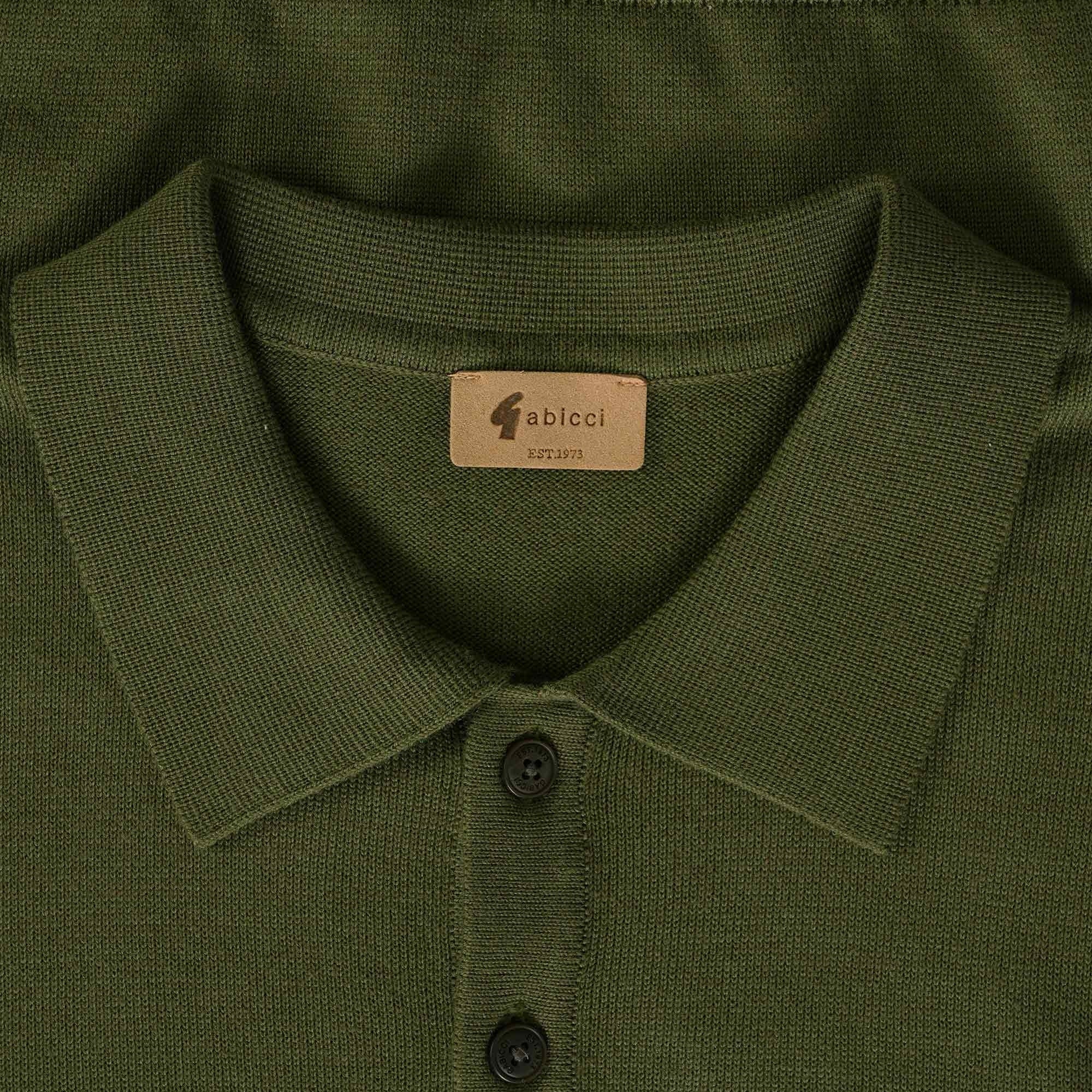 Gabicci Vintage Jackson Knitted Polo Shirt - Olivio