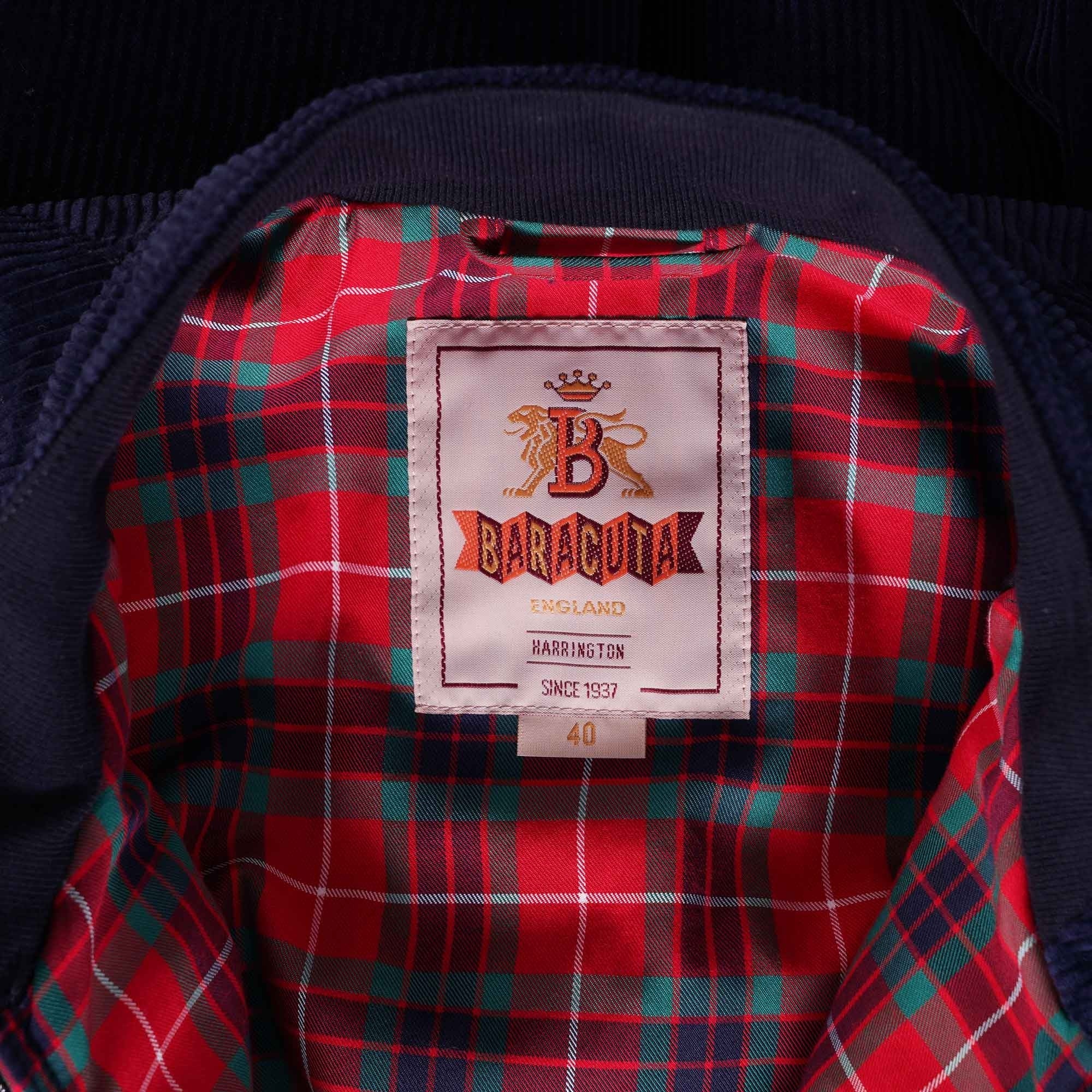 Baracuta G9 Corduroy Jacket - Navy