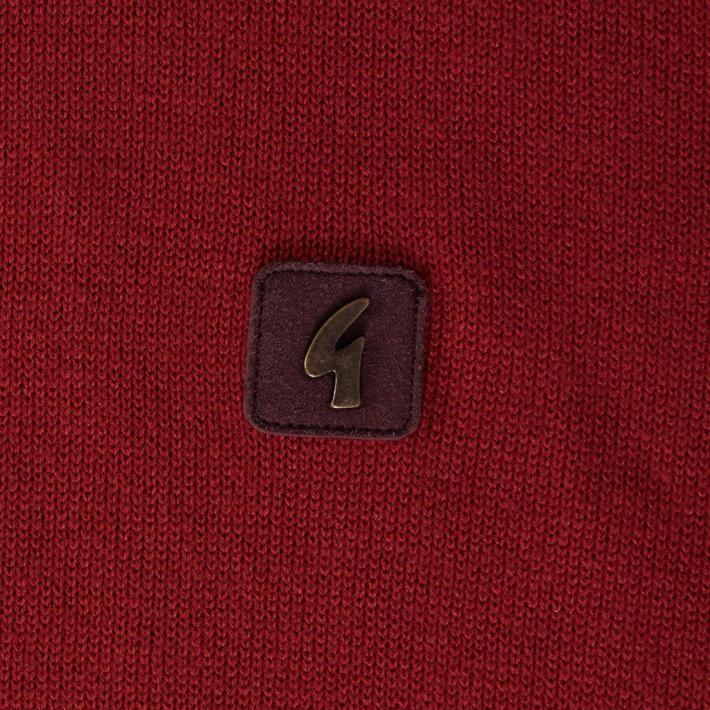 Gabicci Vintage Francesco Knit Polo Top - Rosso