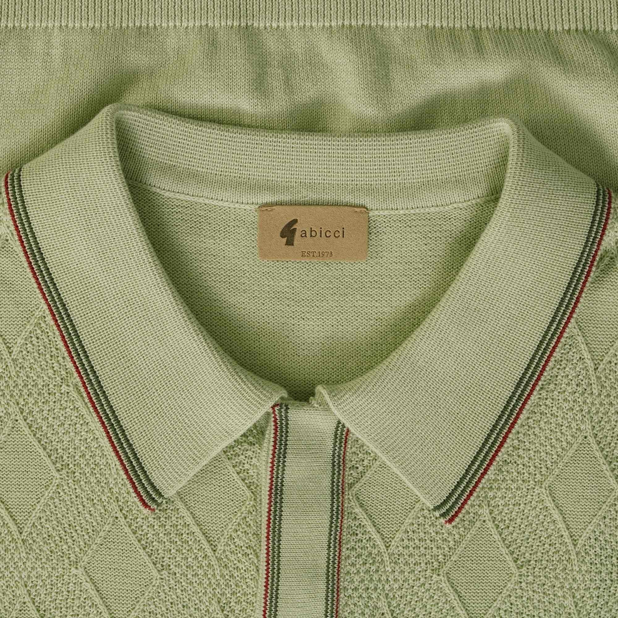 Gabicci Vintage Cannavale Knit Polo Top - Dew