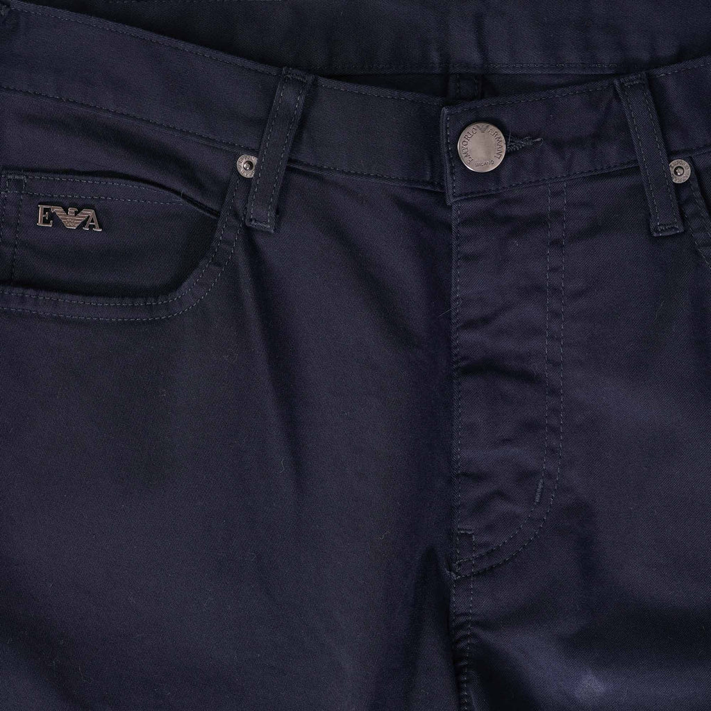 Emporio Armani J45 Regular-fit Comfort-Denim Twill Jeans - Blu Navy
