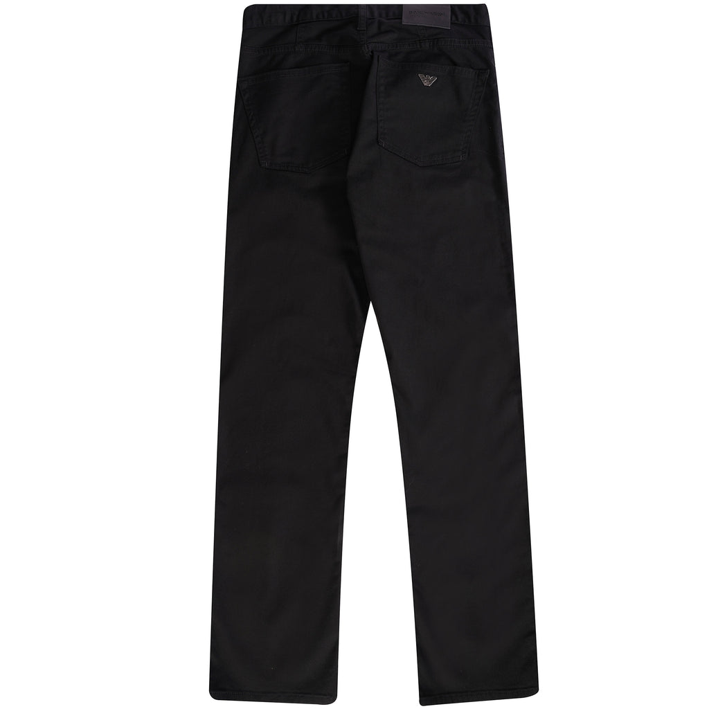 Emporio Armani J45 Regular-fit Comfort-Denim Twill Jeans - Nero