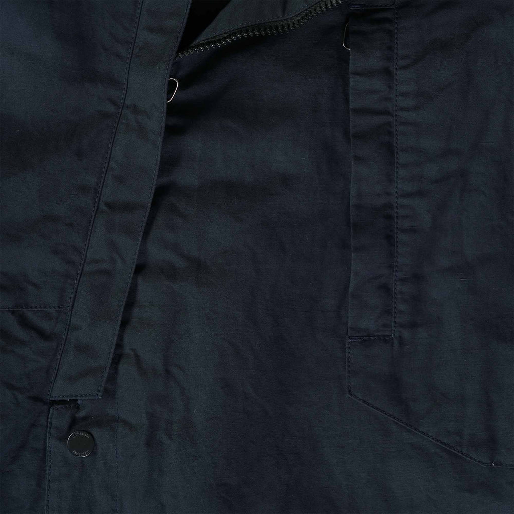 Maharishi Tech Asym Short Parka - Black/Navy