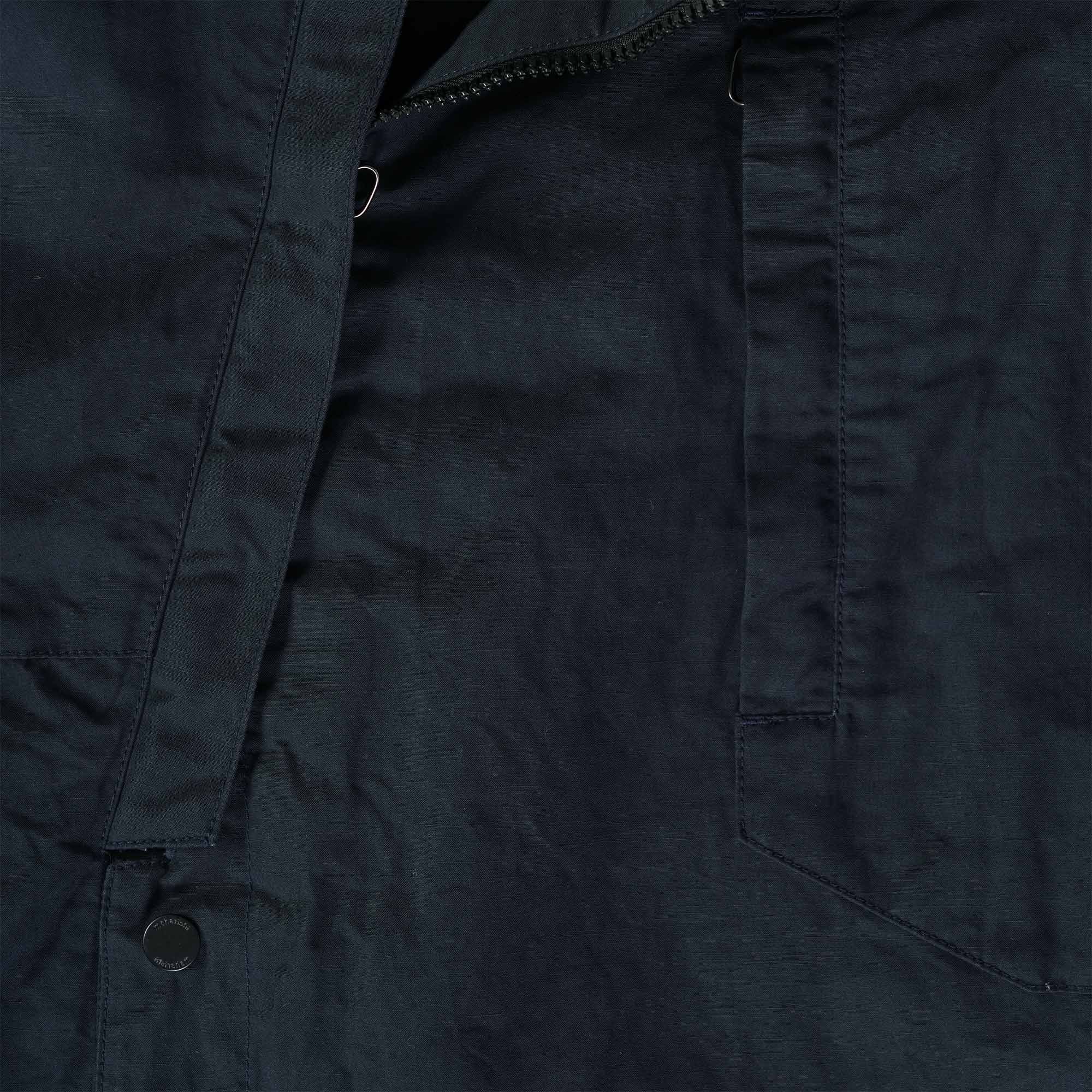 Maharishi Tech Asym Short Parka - Black/Navy