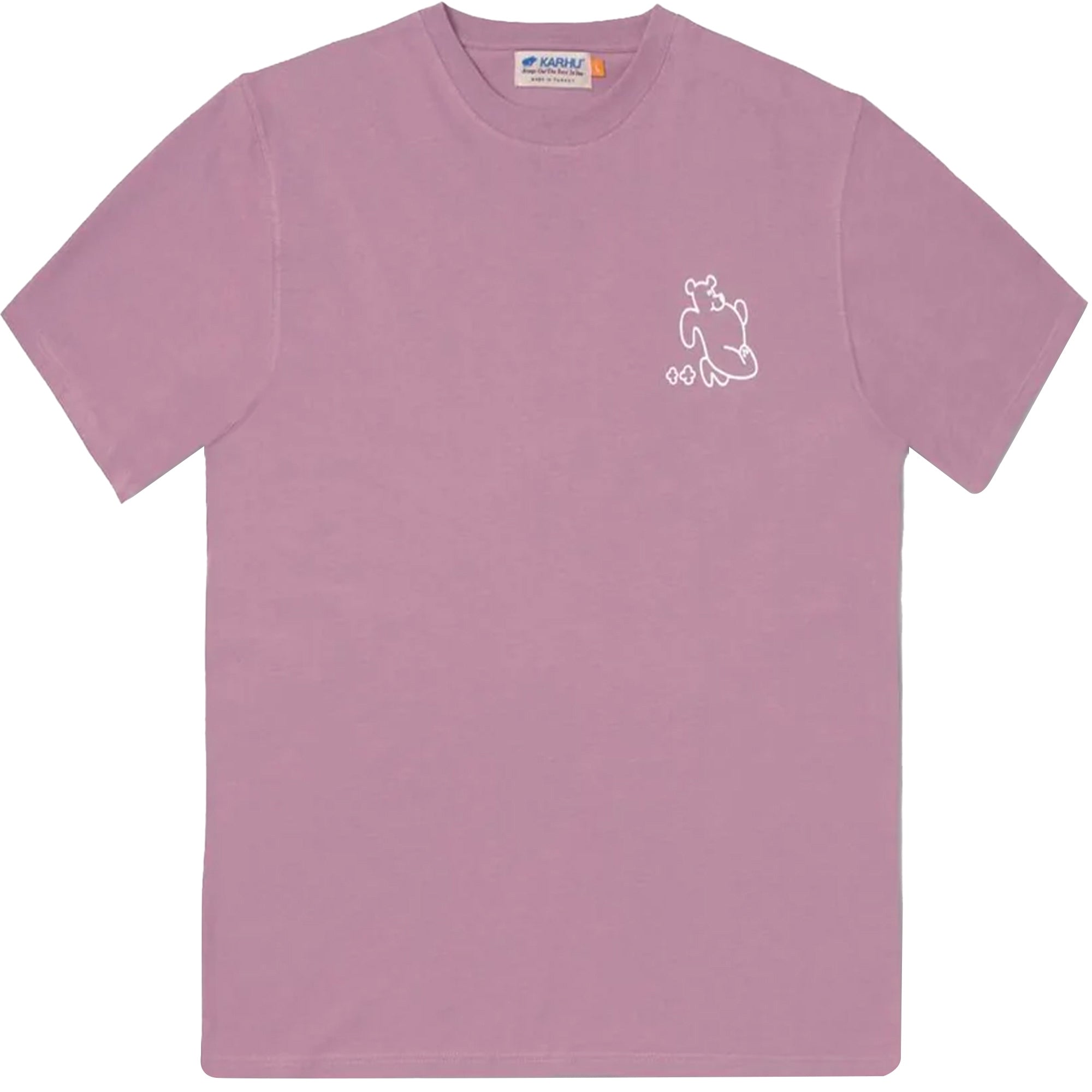 Karhu Trampas Bear T-shirt - Elderberry/White