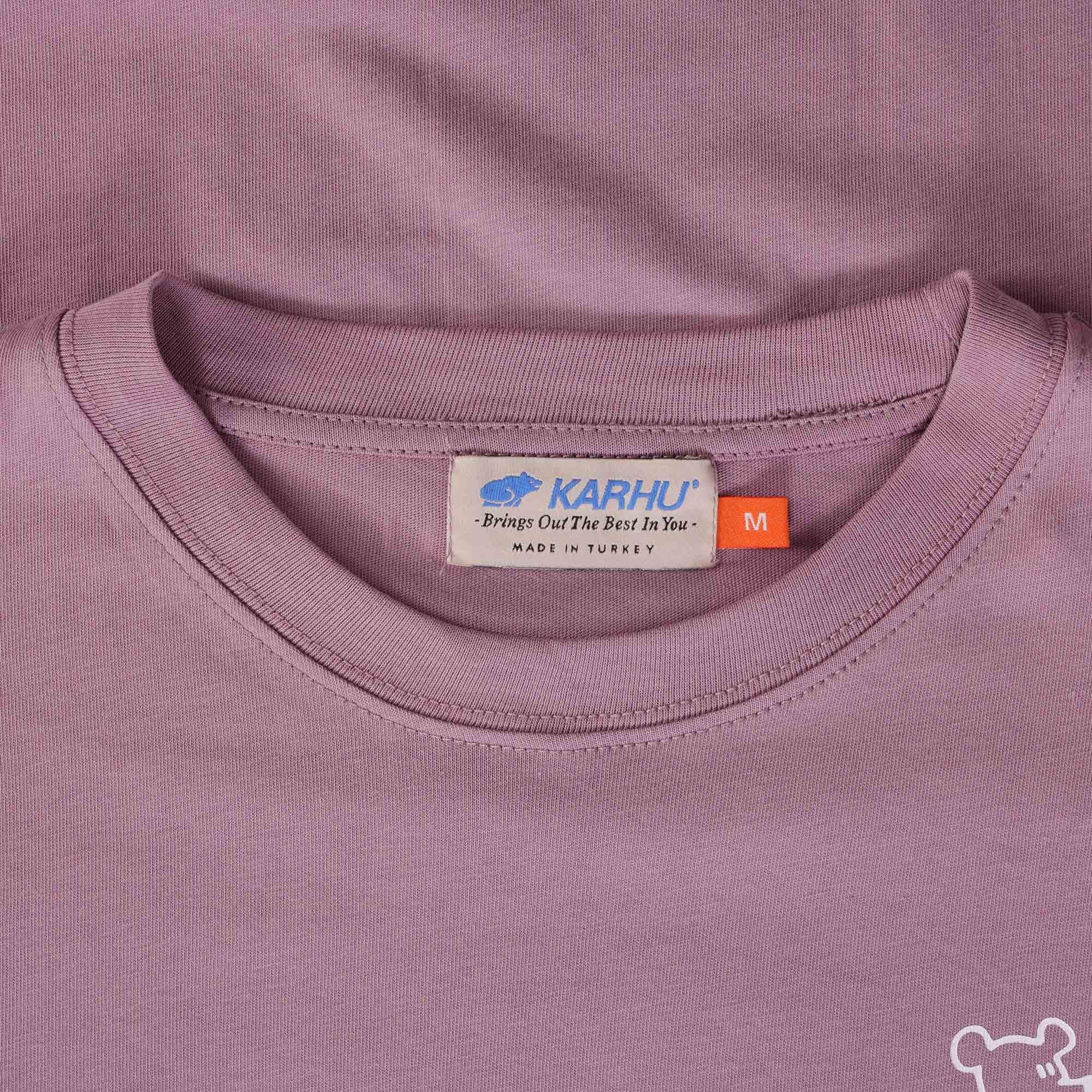 Karhu Trampas Bear T-shirt - Elderberry/White