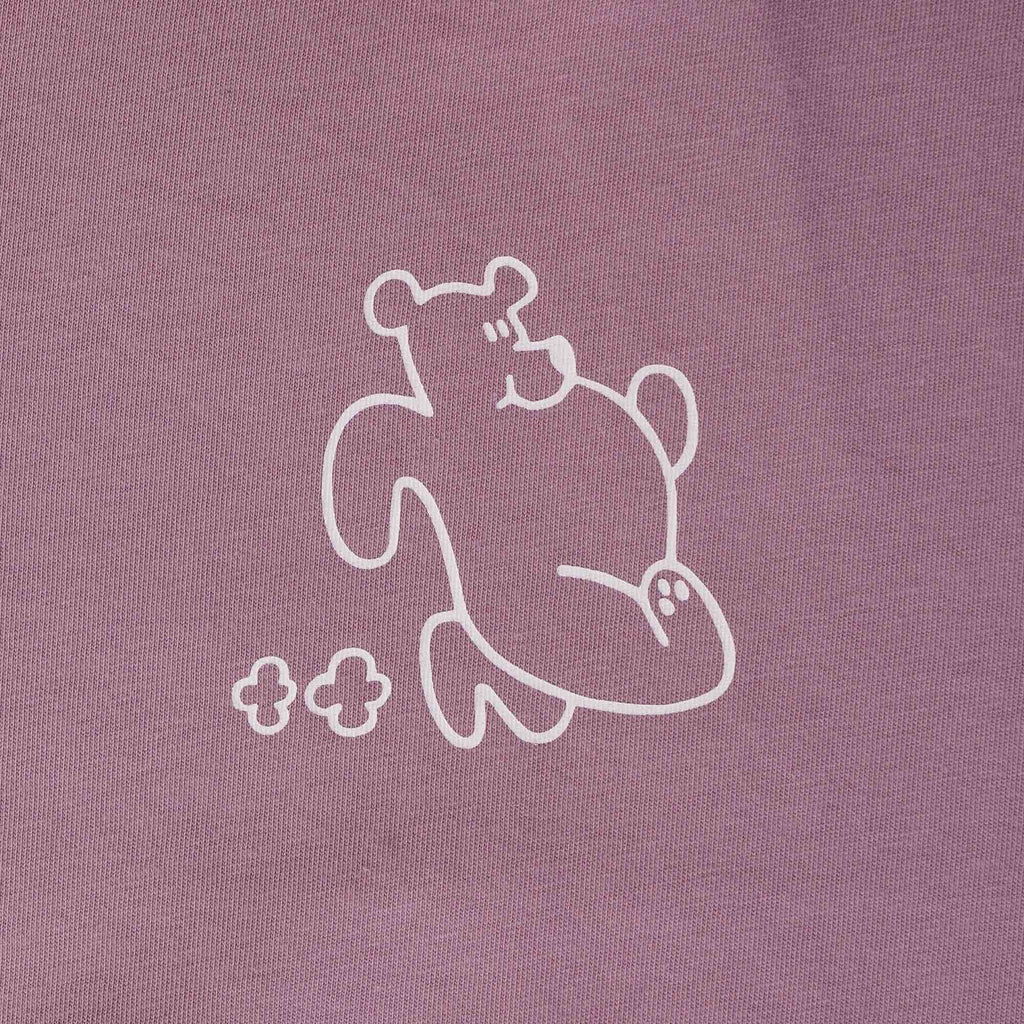 Karhu Trampas Bear T-shirt - Elderberry/White
