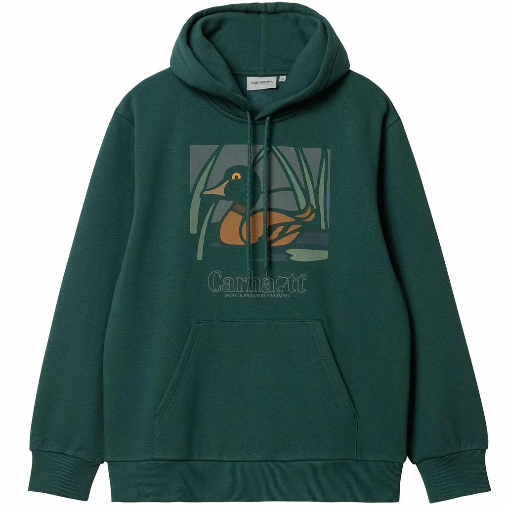 Carhartt WIP Hooded Duck Pond Sweatshirt - Juniper