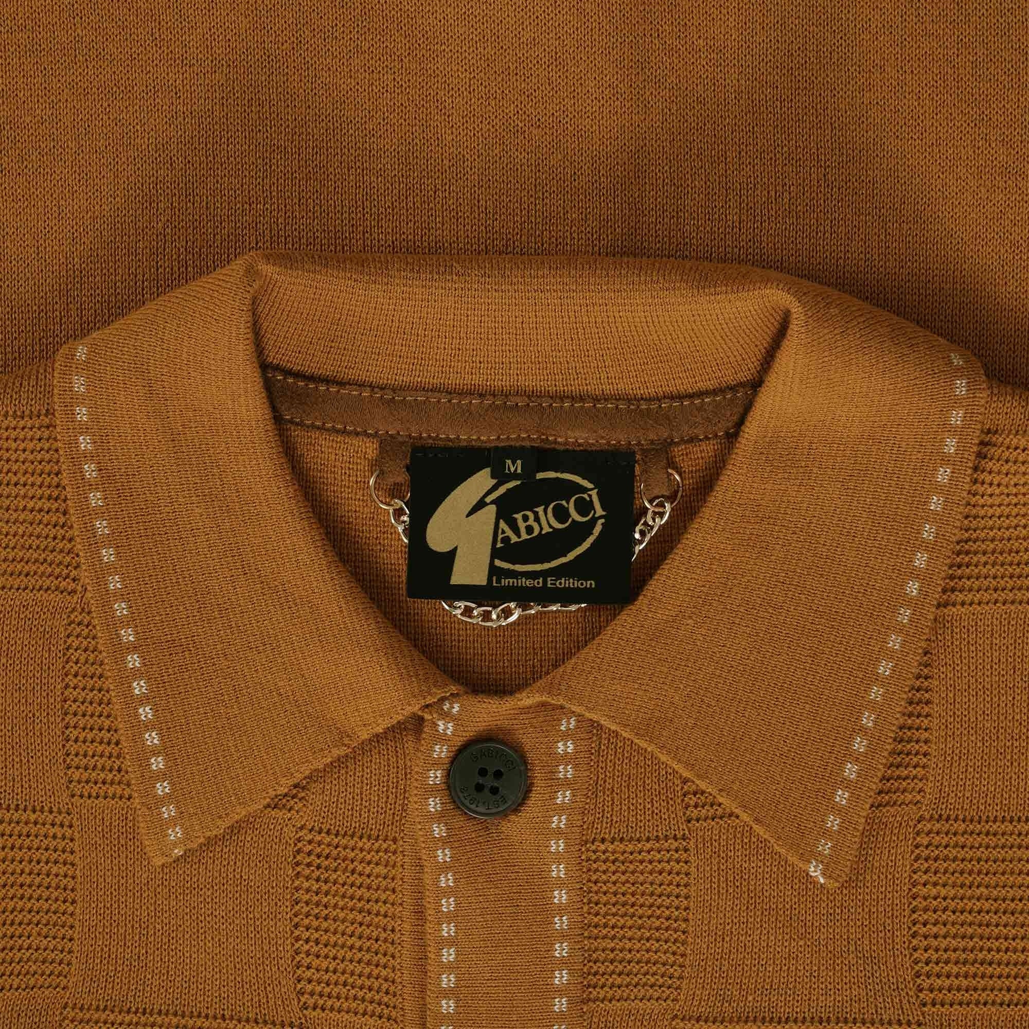 Gabicci Vintage Buckler Polo Shirt - Honey