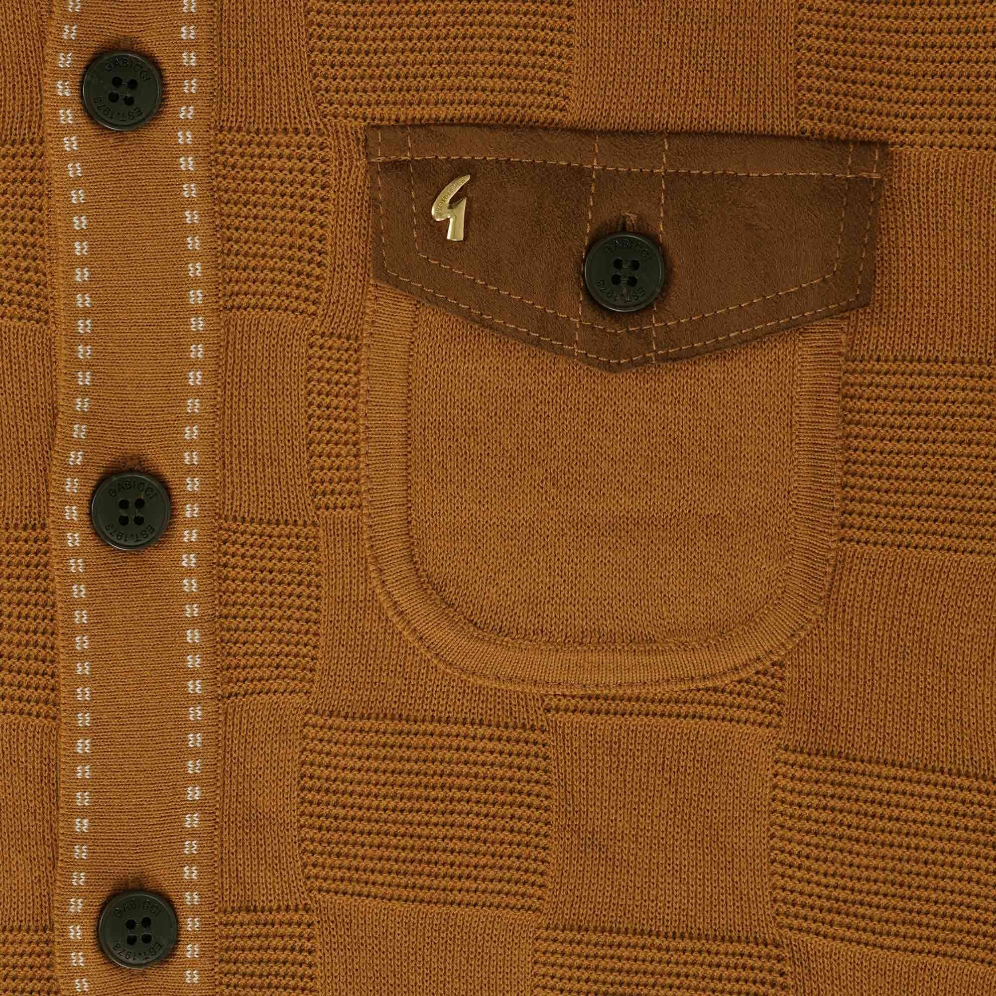 Gabicci Vintage Buckler Polo Shirt - Honey