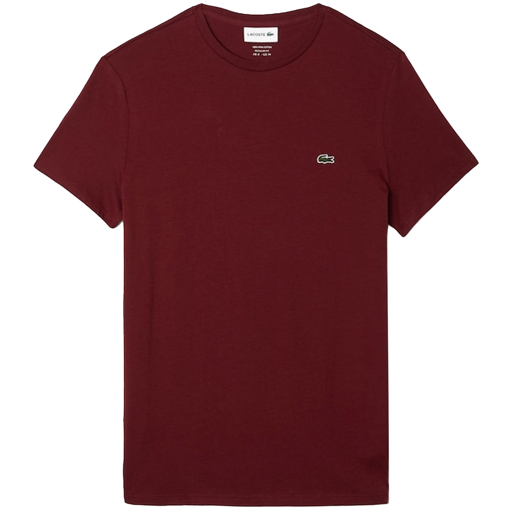 Lacoste Crew Neck T-Shirt - Bordeaux