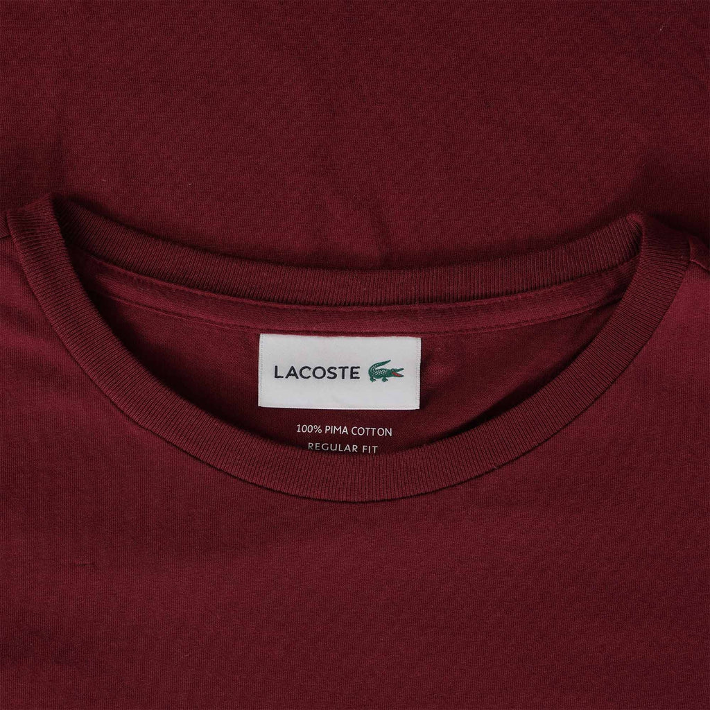Lacoste Crew Neck T-Shirt - Bordeaux
