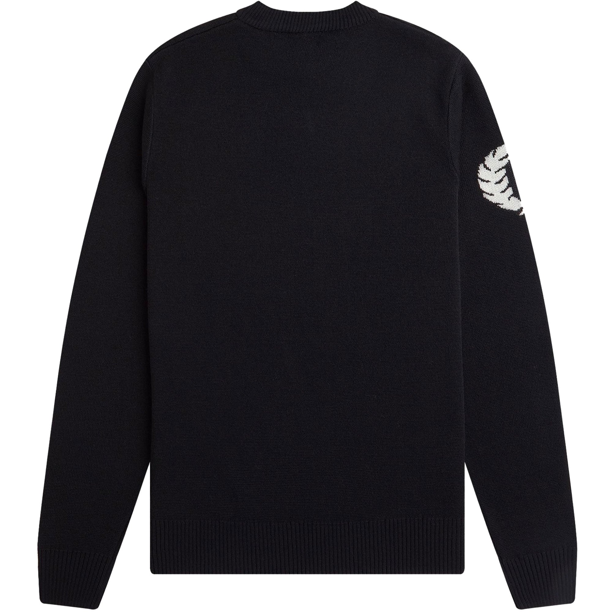 Fred Perry Laurel Wreath Crew Neck Jumper - Black