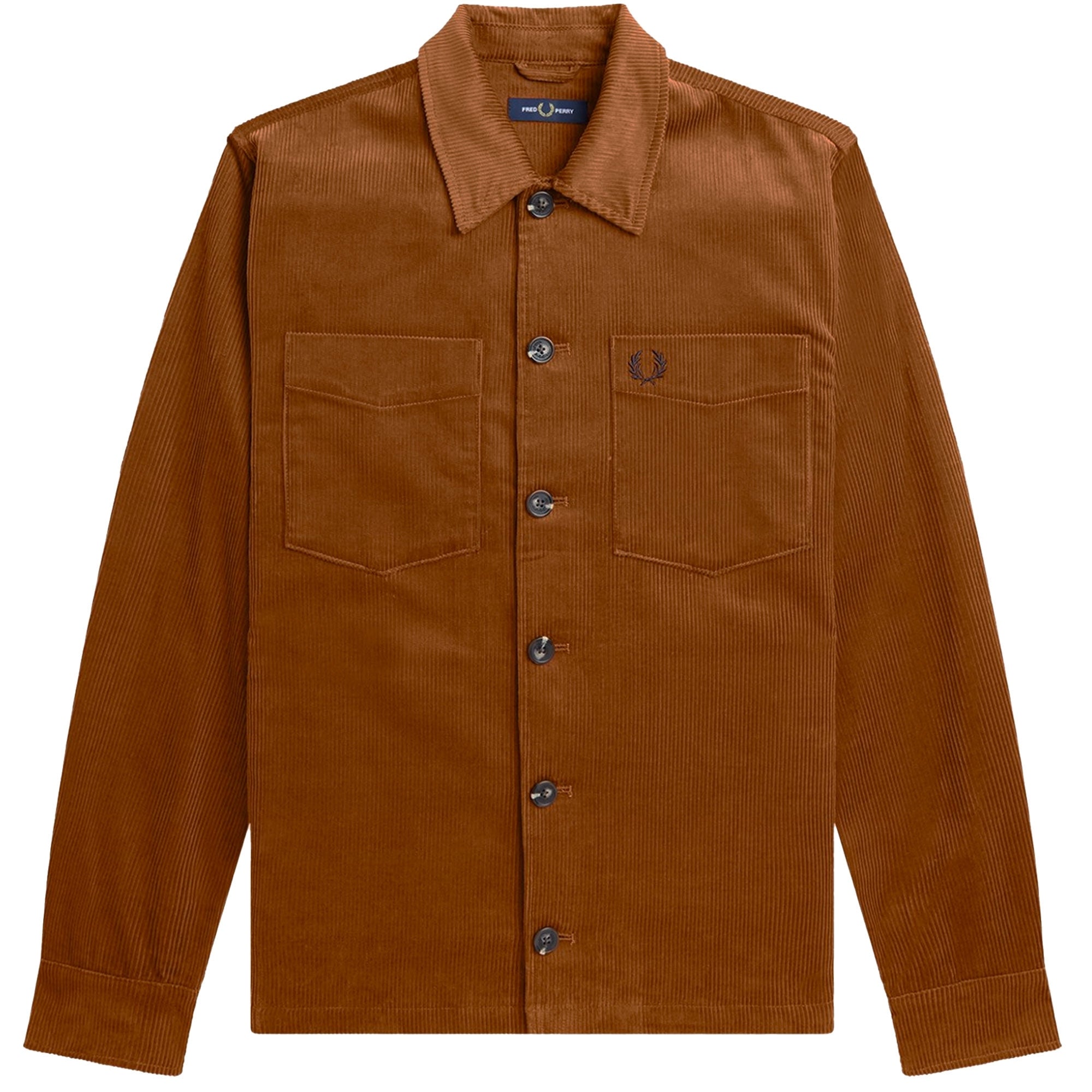 Fred Perry Corduroy Overshirt - Nut Flake