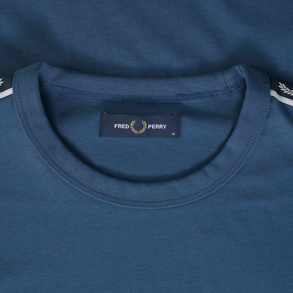Fred Perry Contrast Tape Ringer T-Shirt - Midnight Blue