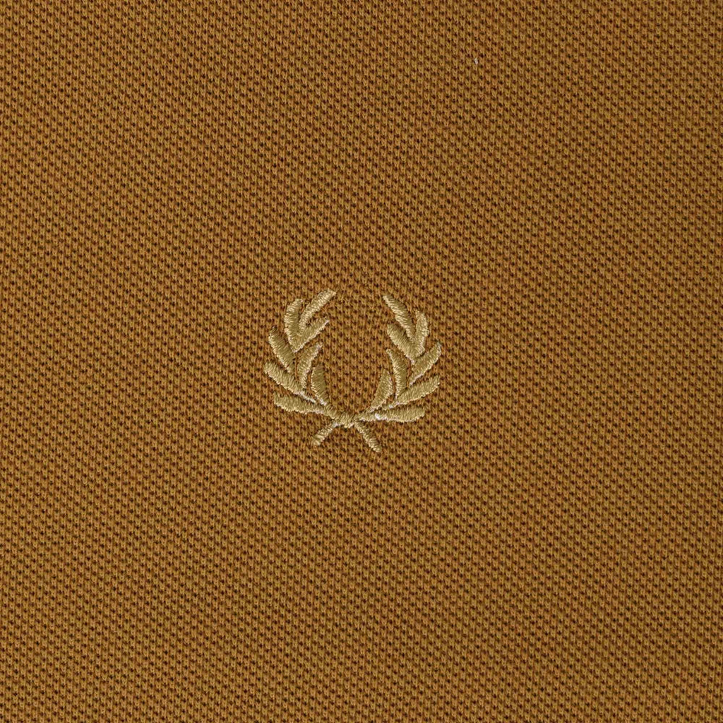 Fred Perry Reissues M4 One Button Polo Shirt - Dark Caramel