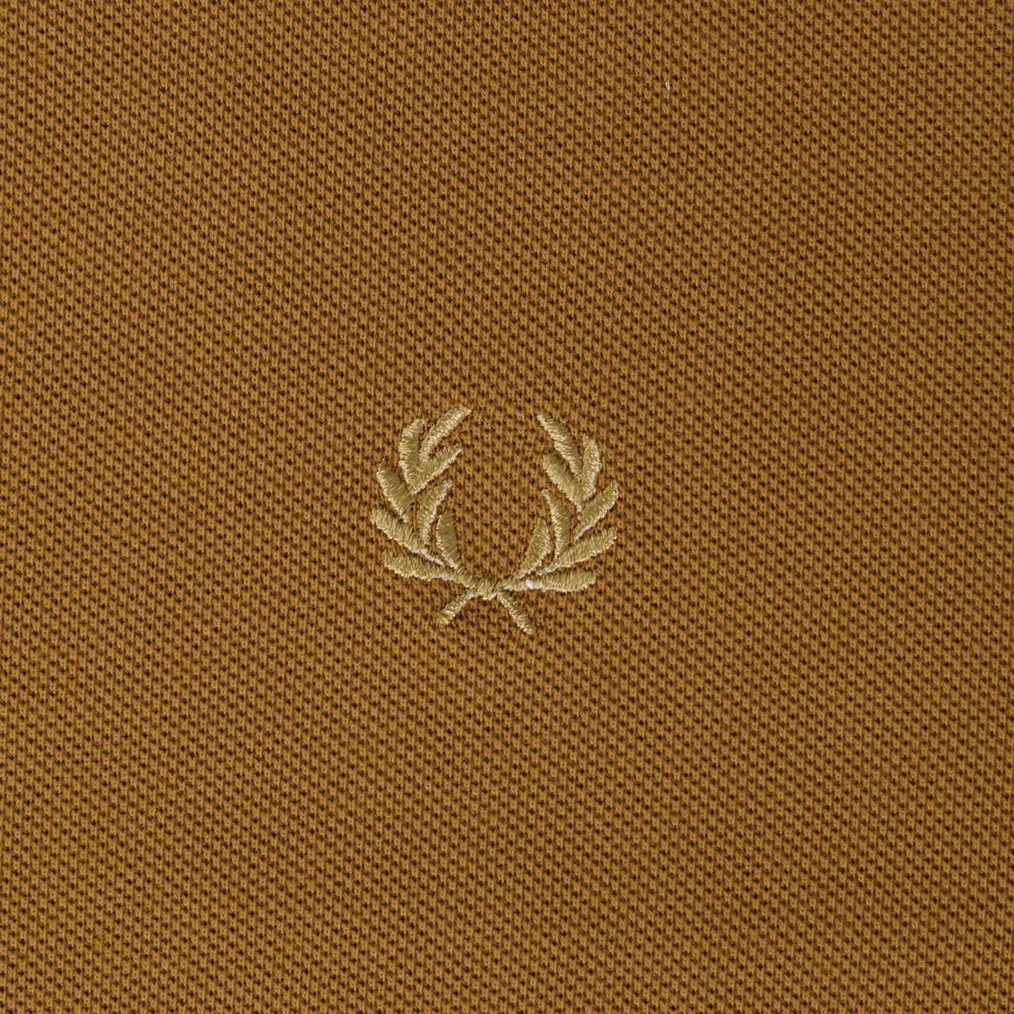 Fred Perry Reissues M4 One Button Polo Shirt - Dark Caramel