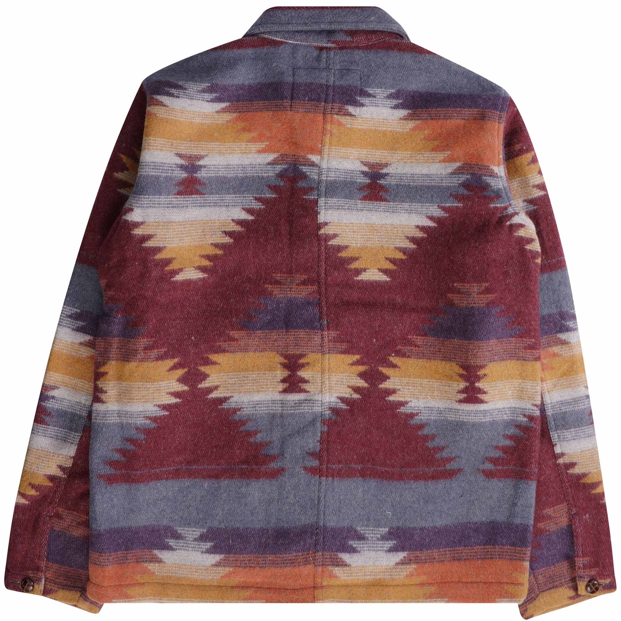 C17 Jeans Navajo Blanket Overshirt - Burnt Orange