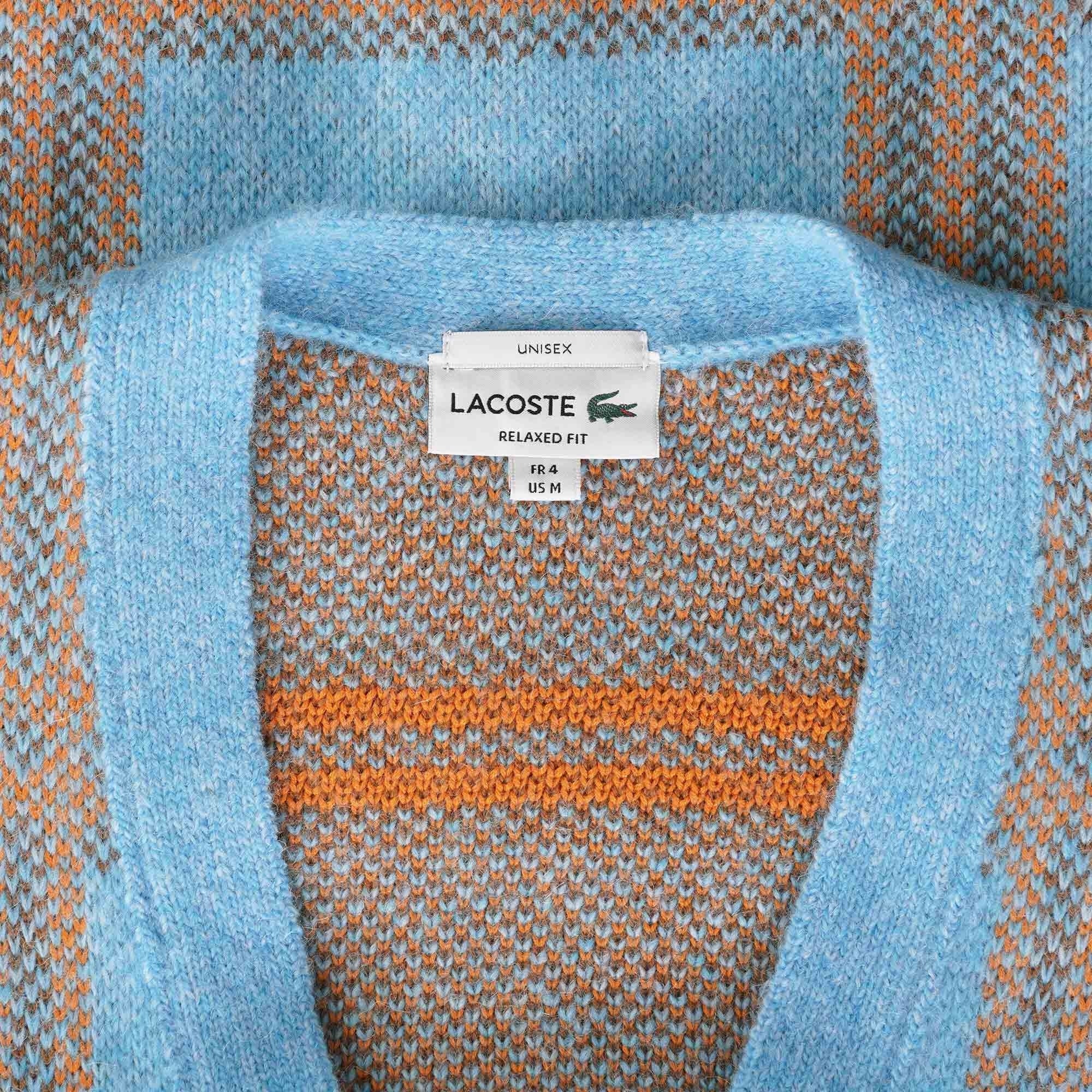 Lacoste Checked Blend Wool Jacquard Cardigan - Multi