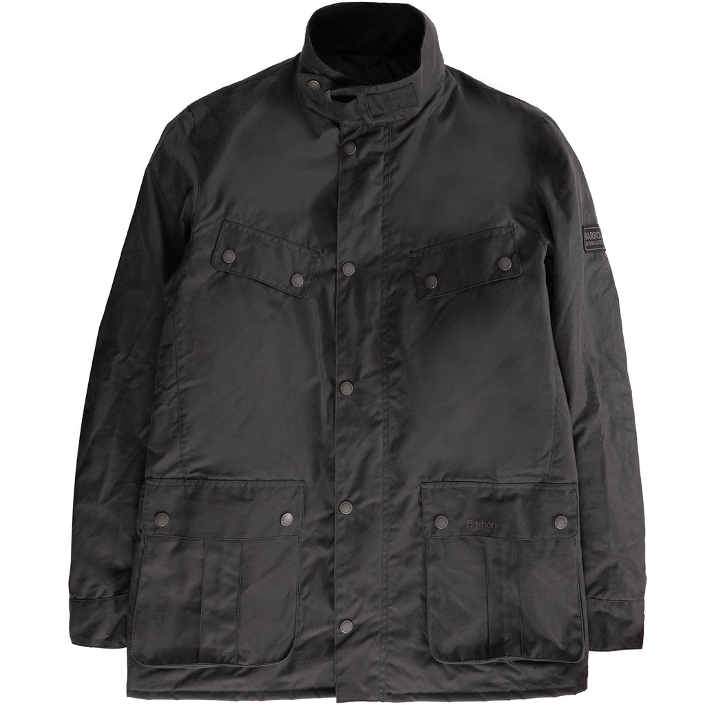 Barbour International Tourer Duke Wax Jacket - Grey