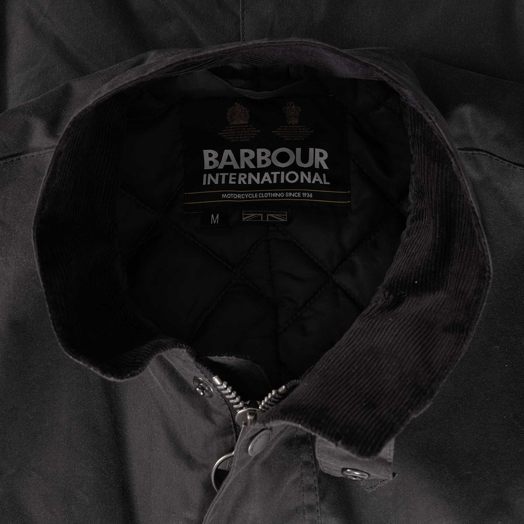 Barbour International Tourer Duke Wax Jacket - Grey