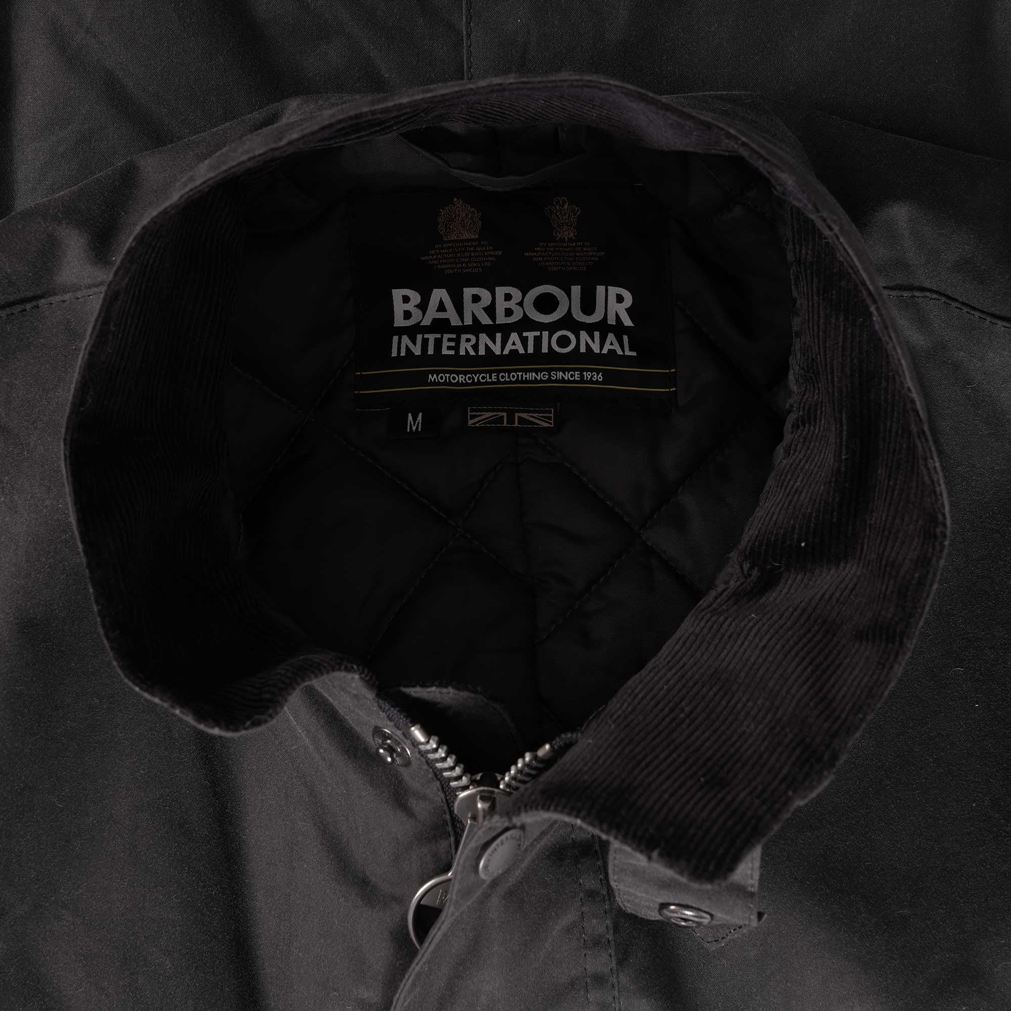 Barbour International Tourer Duke Wax Jacket - Grey