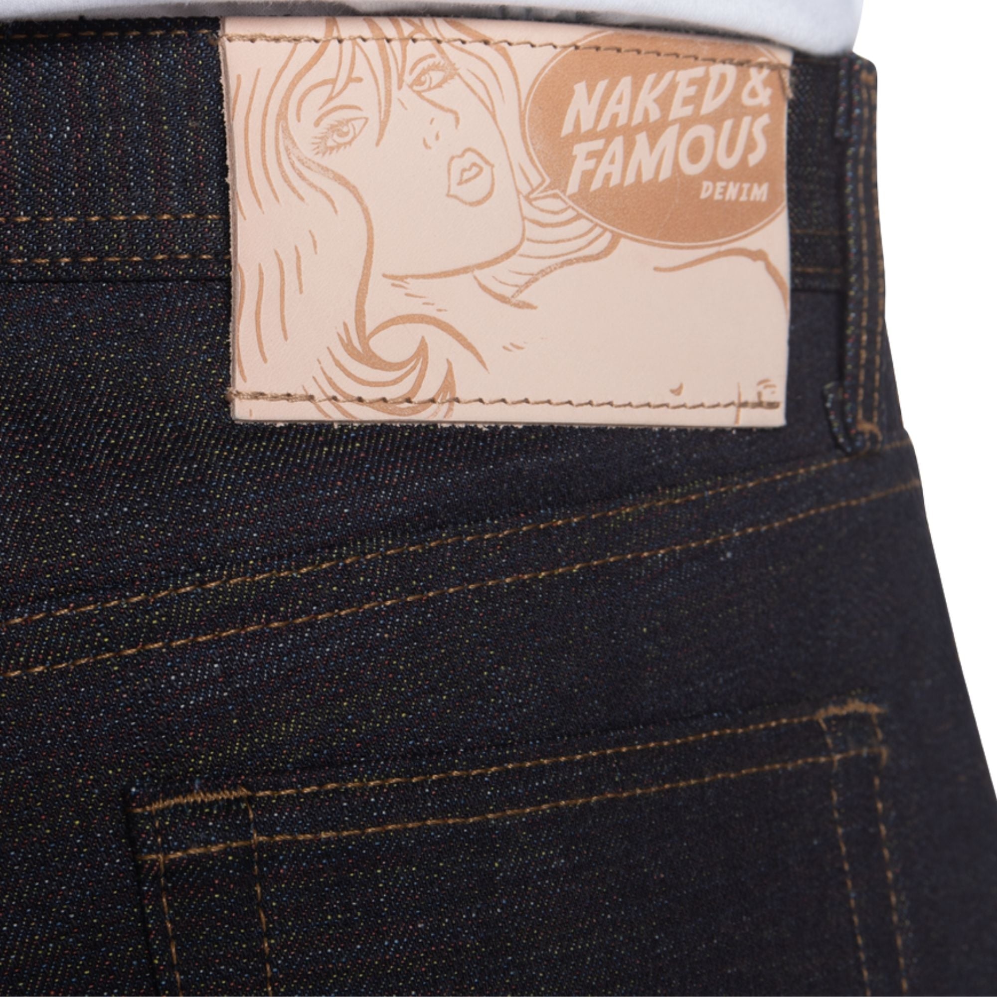 Naked and Famous Denim Easy Guy Japan Heritage Kasuri - Indigo