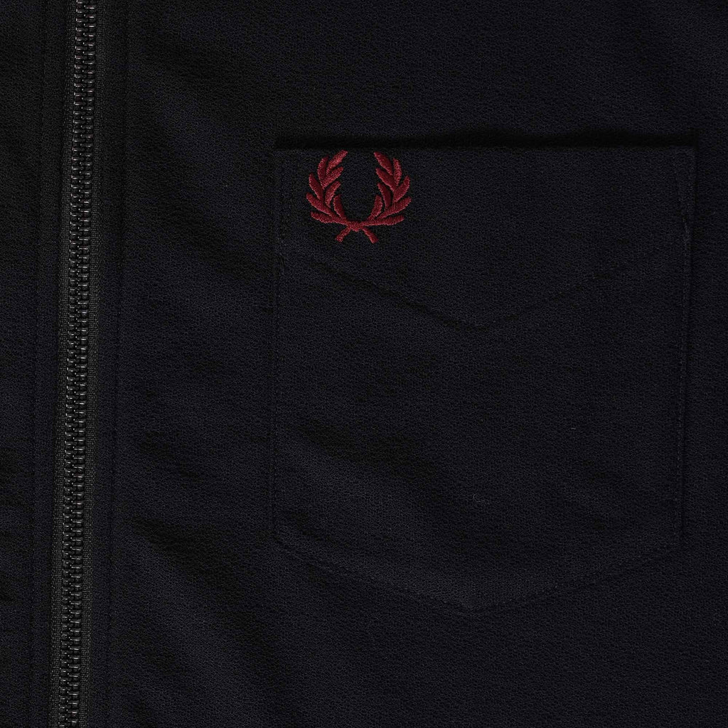 Fred Perry M4 Zip Polo Shirt - Navy
