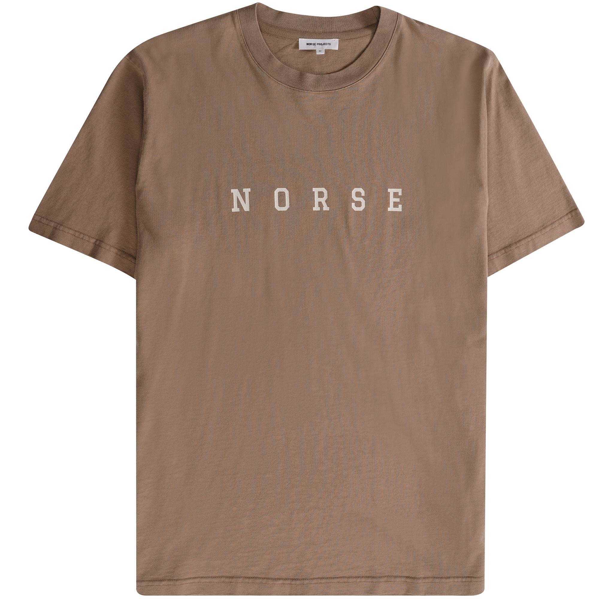 Norse Projects Johannes Varsity Logo T-Shirt - Camel