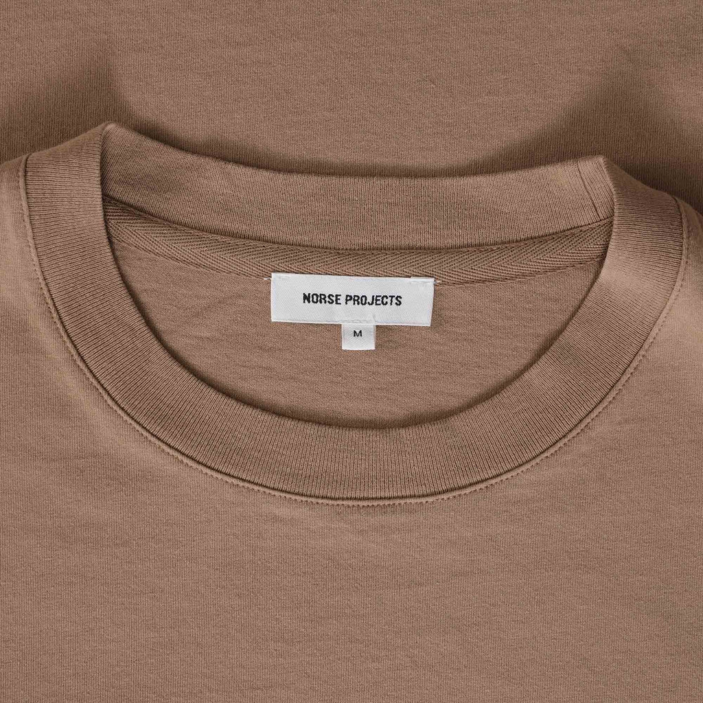 Norse Projects Johannes Varsity Logo T-Shirt - Camel