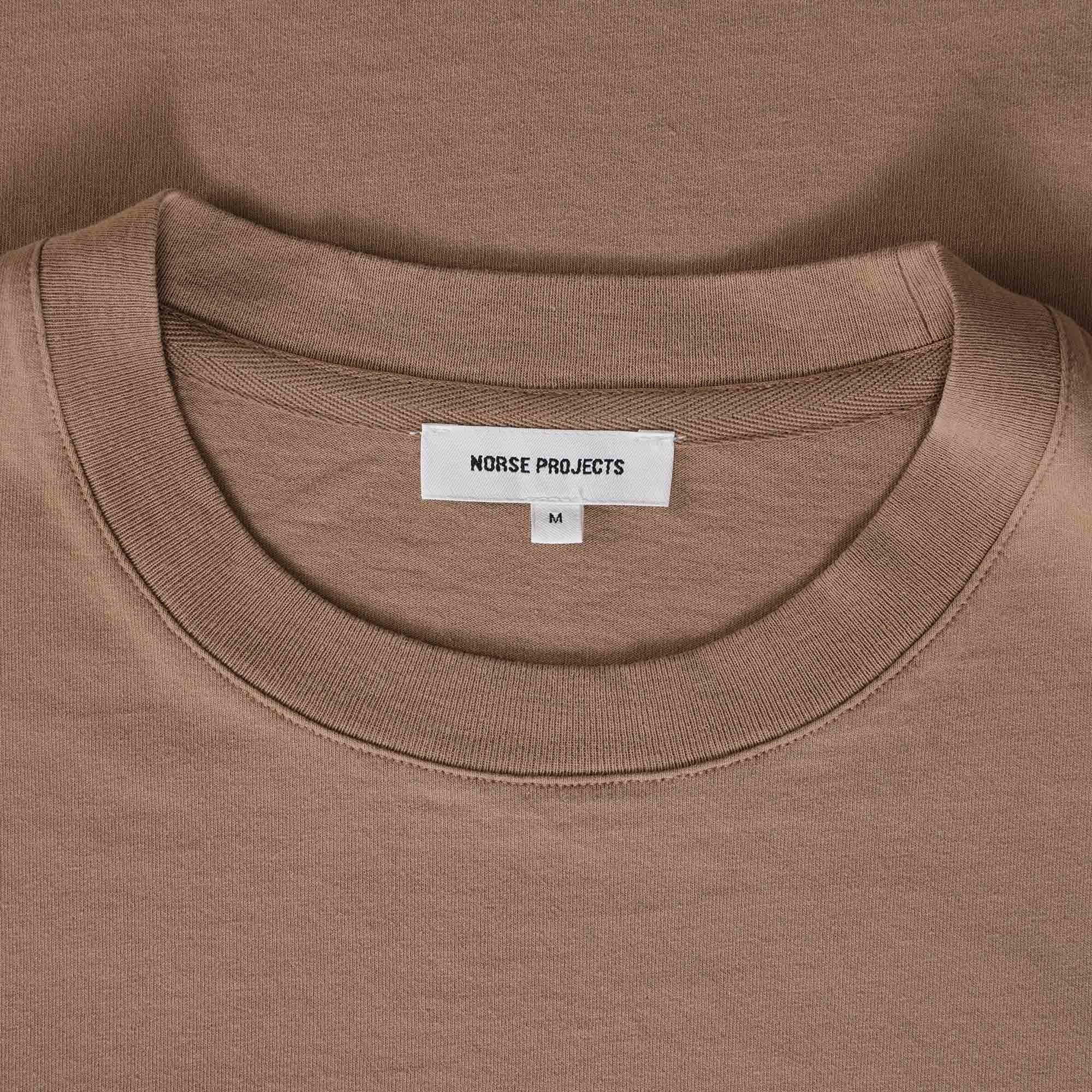 Norse Projects Johannes Varsity Logo T-Shirt - Camel