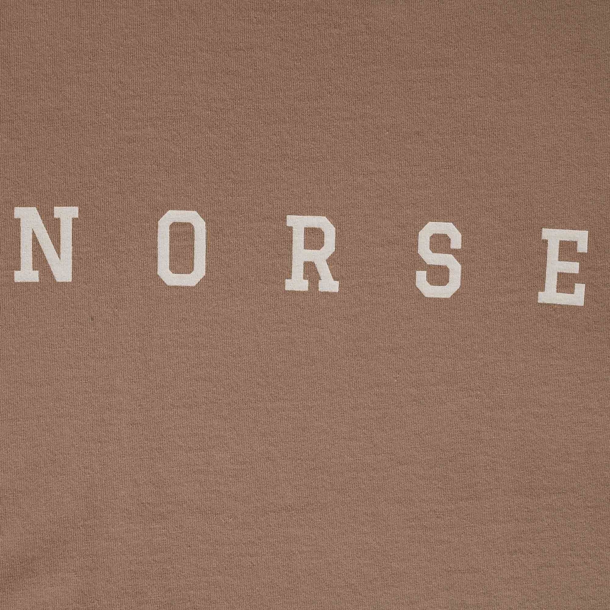Norse Projects Johannes Varsity Logo T-Shirt - Camel