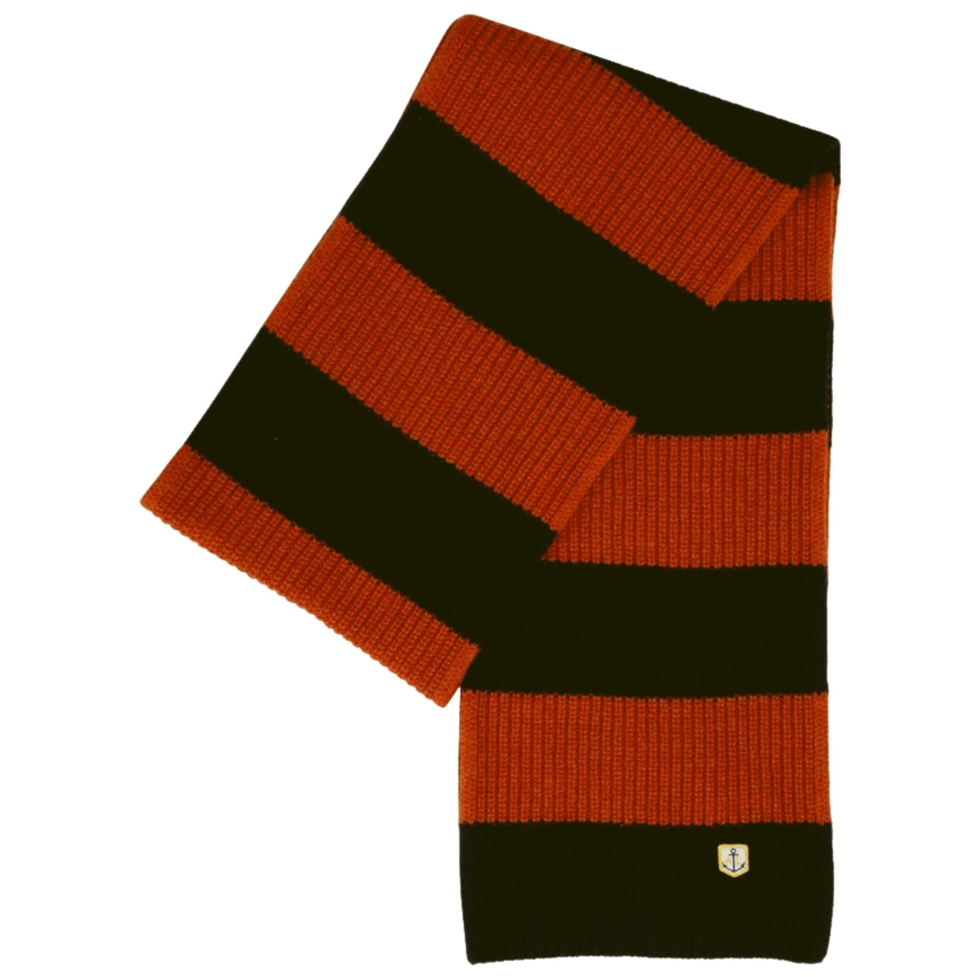 Armor Lux Heritage Striped Scarf - Navy/Tajine