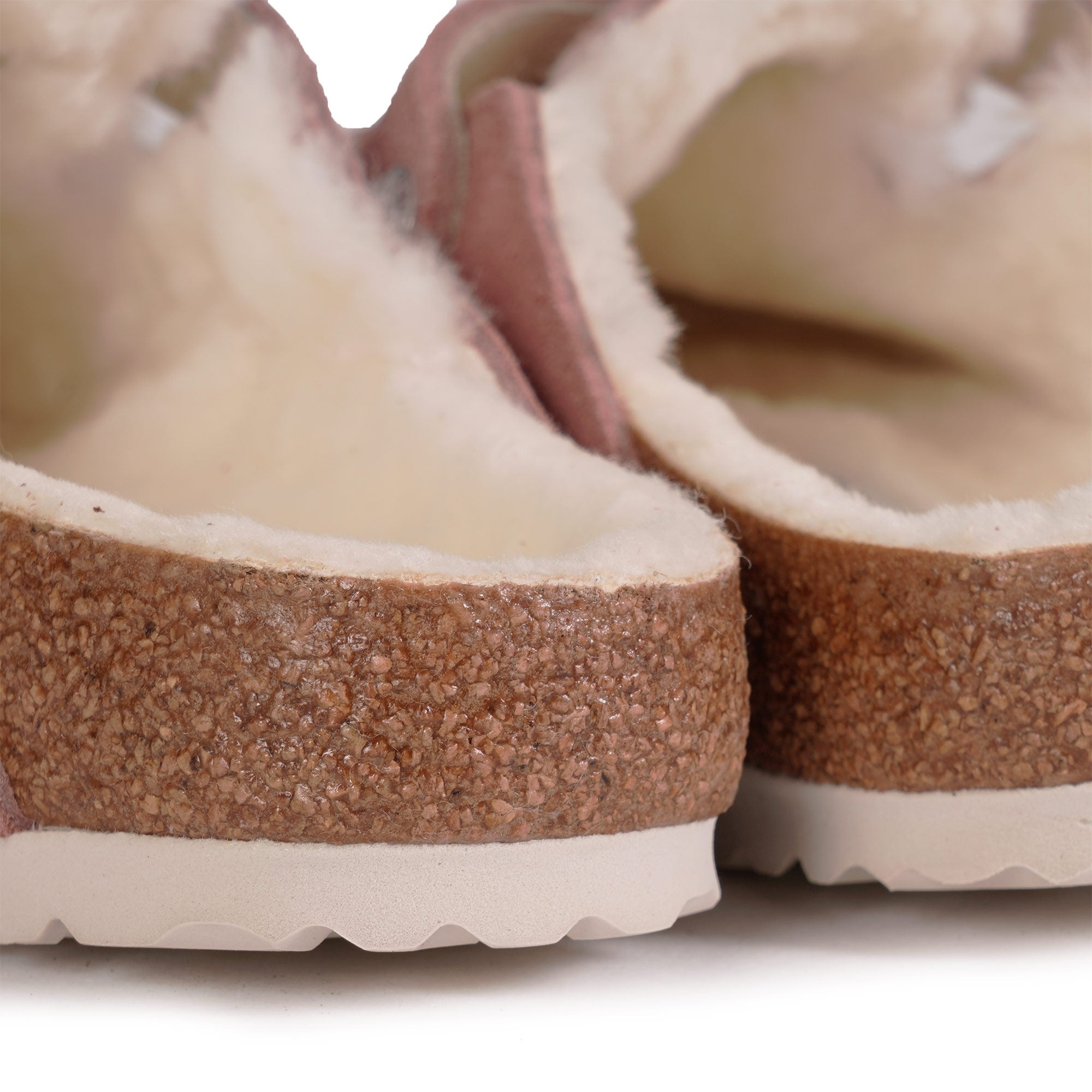 Birkenstock Womens Boston Shearling - Pink Clay