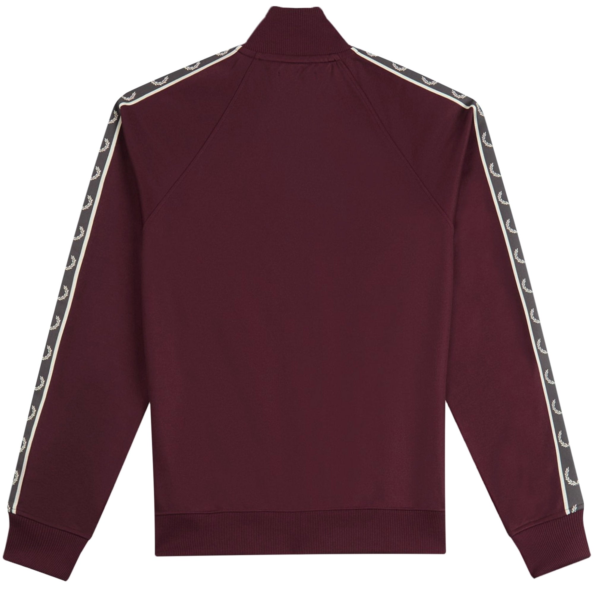 Fred Perry Contrast Tape Track Jacket - Oxblood
