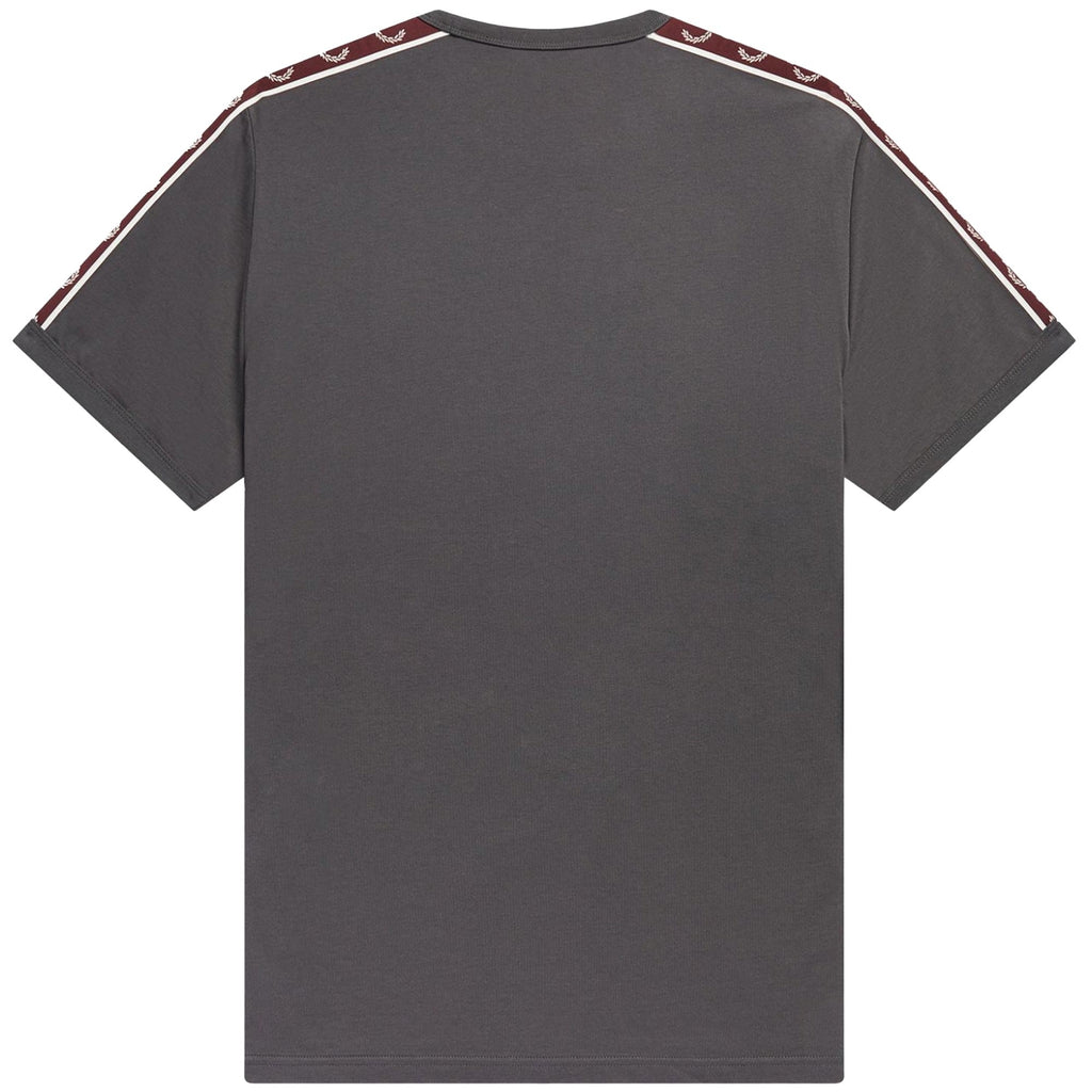 Fred Perry Contrast Tape Ringer T-Shirt - Gunmetal
