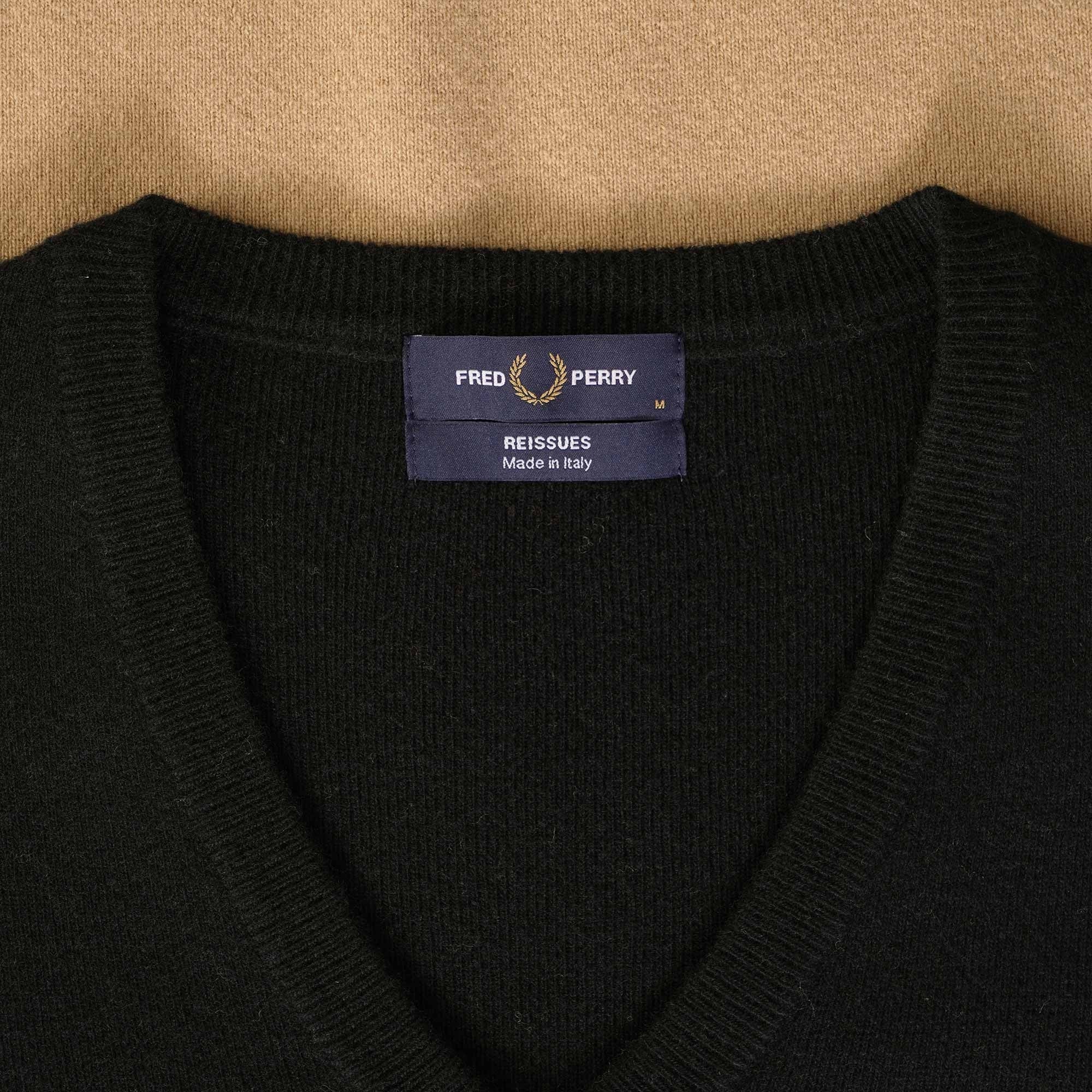 Fred Perry Reissues Lambswool Striped Jumper - Desert