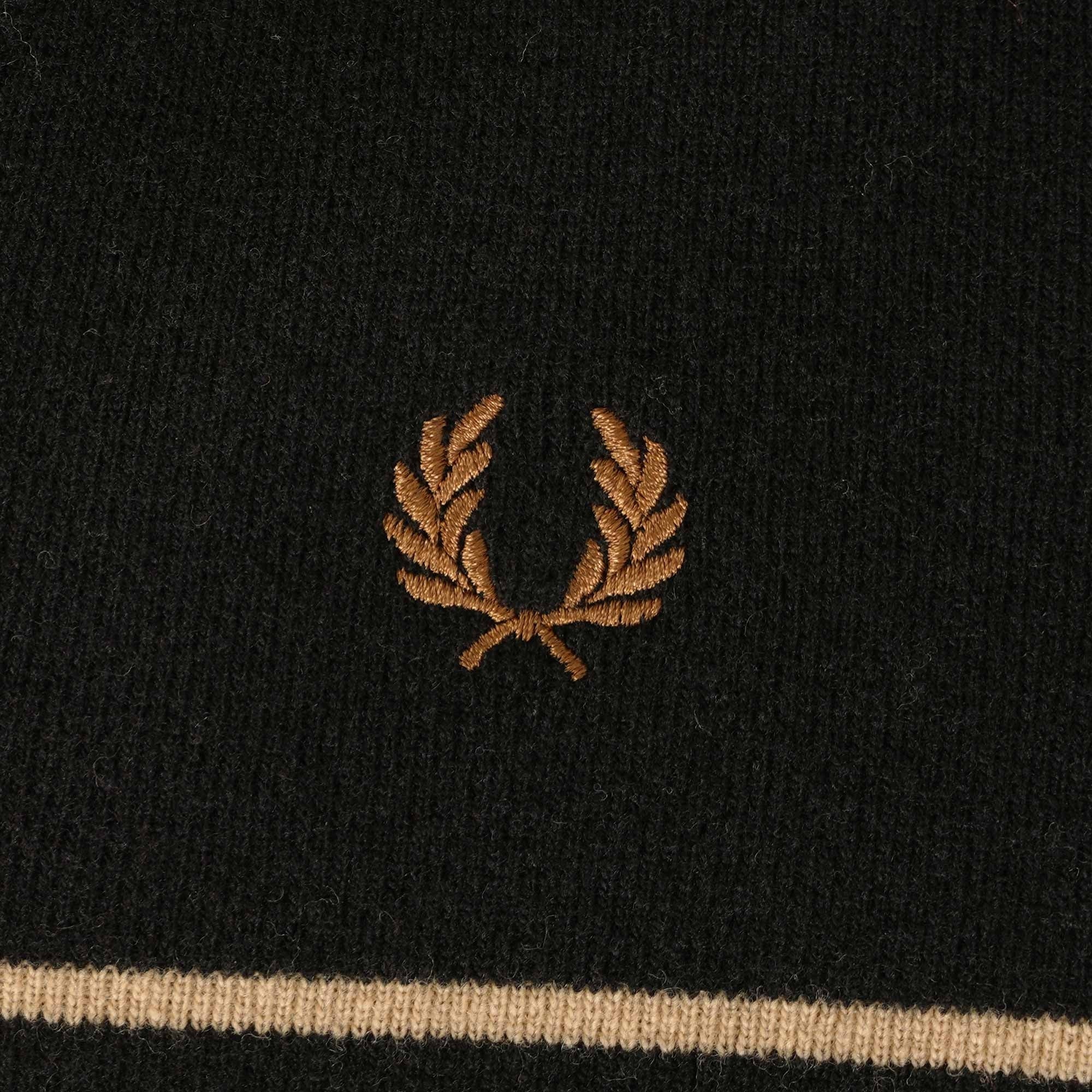 Fred Perry Reissues Lambswool Striped Jumper - Desert
