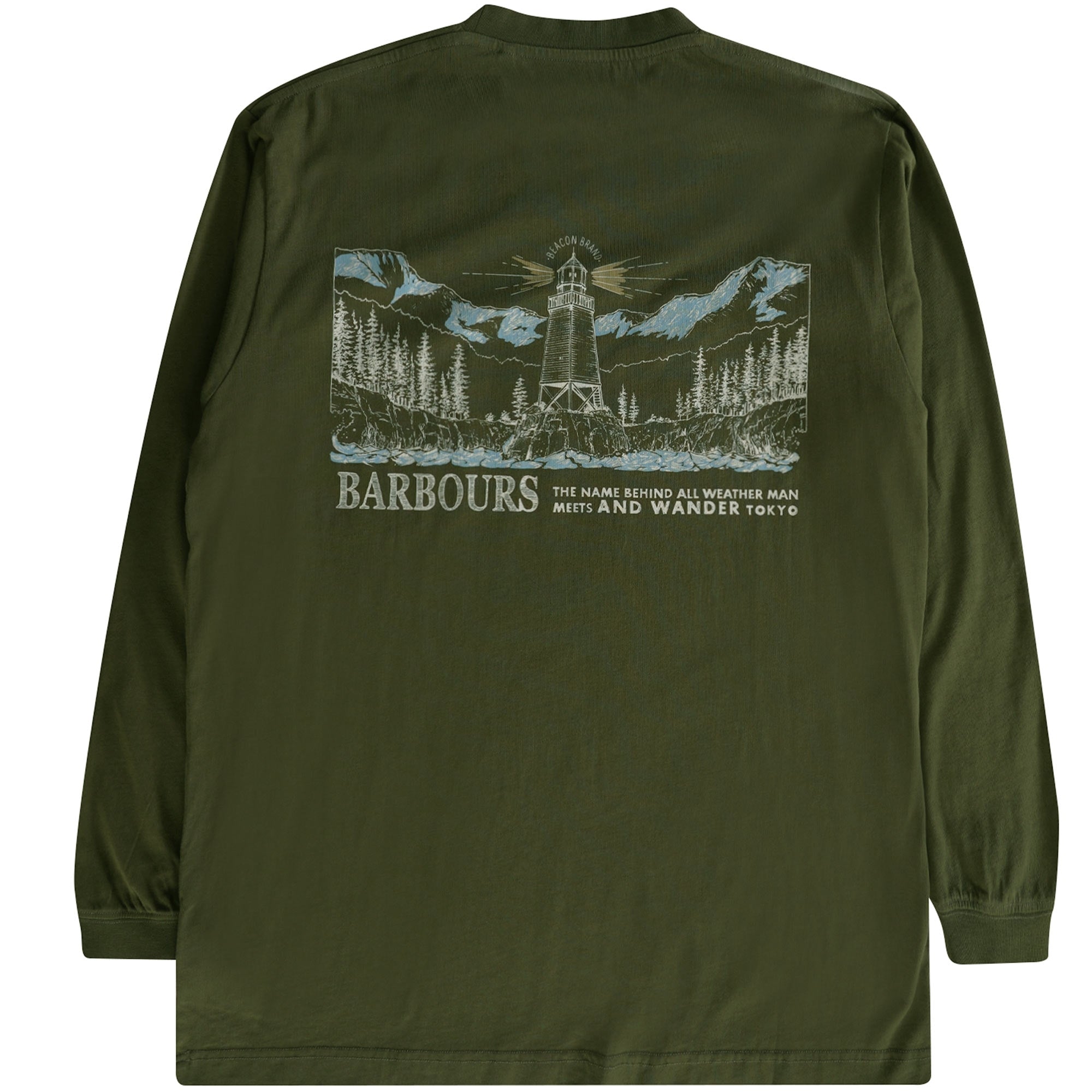 Barbour x And Wander T-Shirt - Khaki