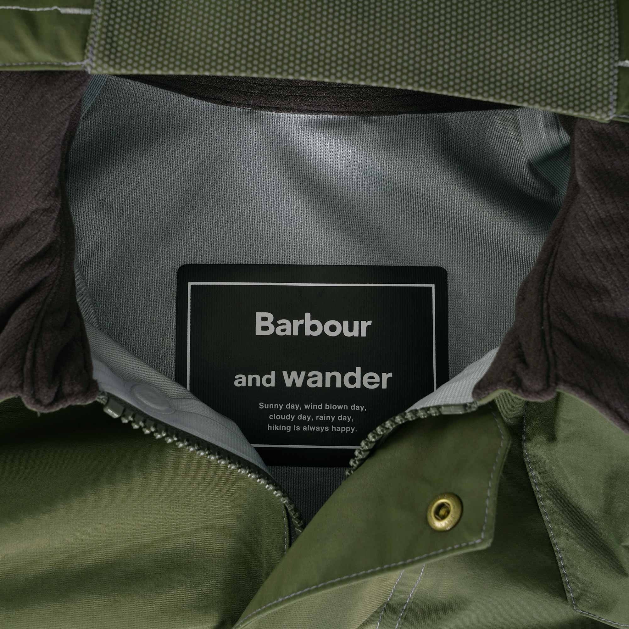 Barbour and wander オリーブ プルオーバー Barbour x And Wander 3L Waterproof Jacket - MWB1015OL – Dandy Fellow