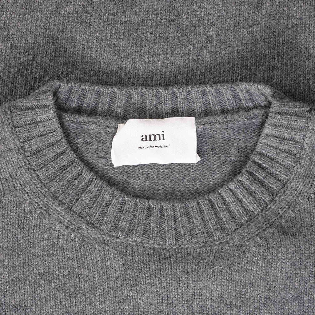 AMI Crew Neck Sweater - Heather Grey