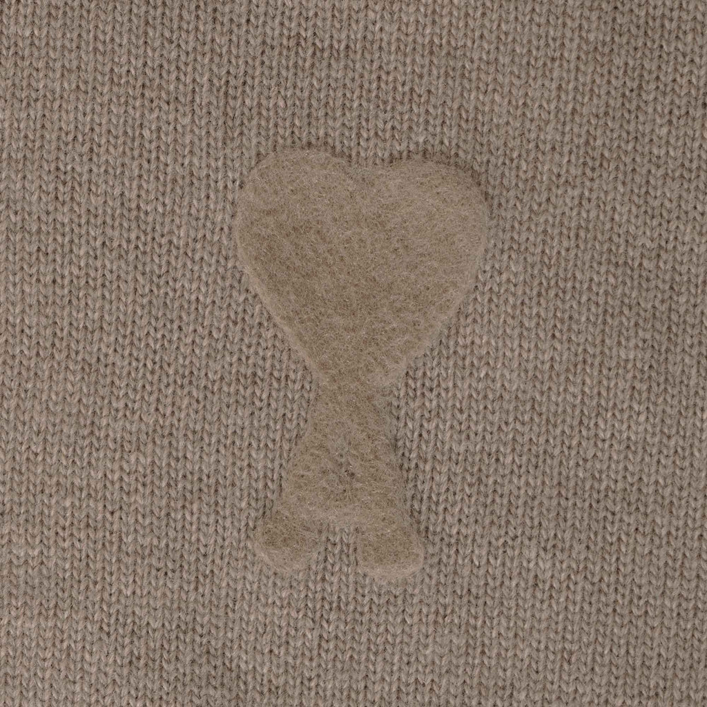 AMI Crew Neck Sweater - Beige