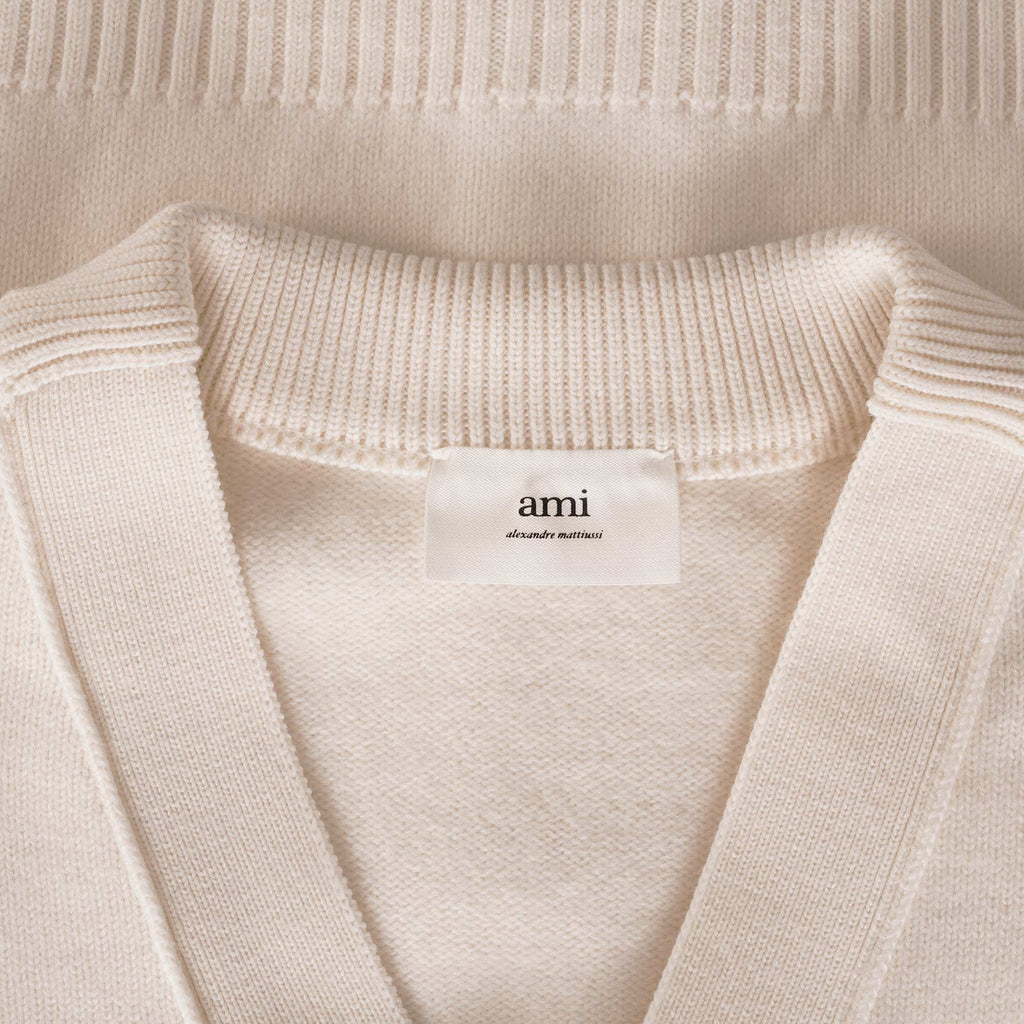 AMI De Coeur Cardigan - Off White