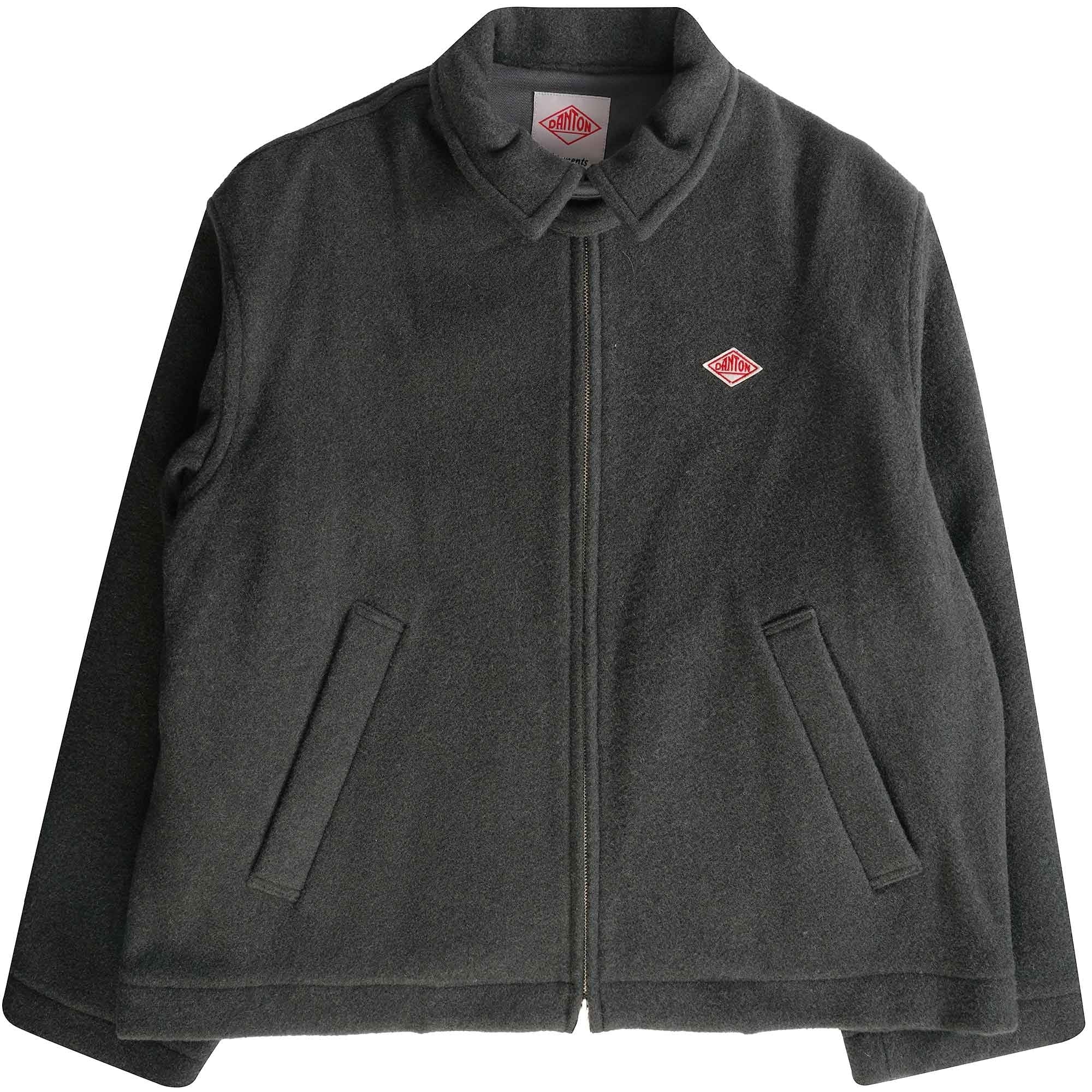 Danton Wool Light Pile Full Zip Blouson - Grey