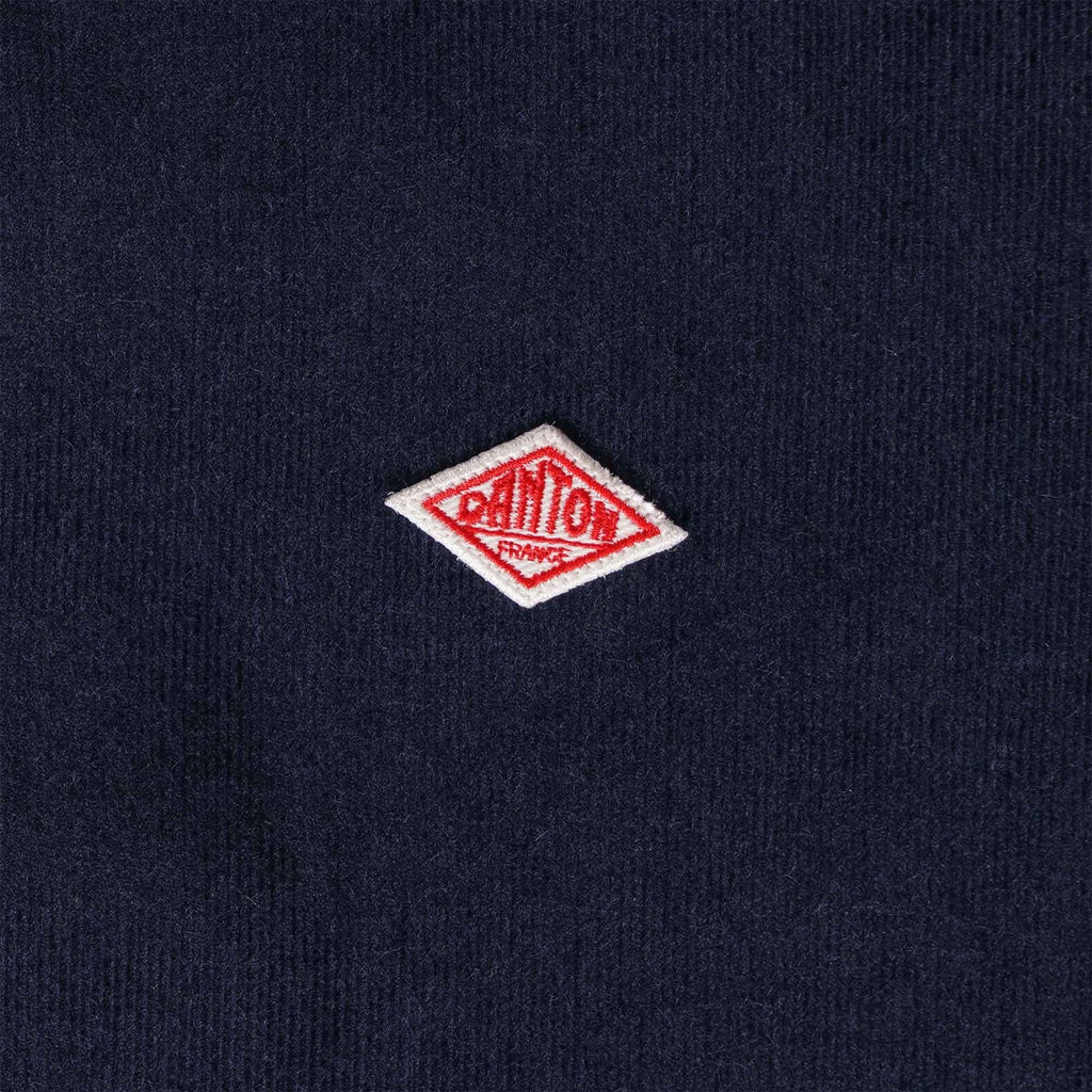 Danton Corduroy Band Collar Shirt - Dark Navy