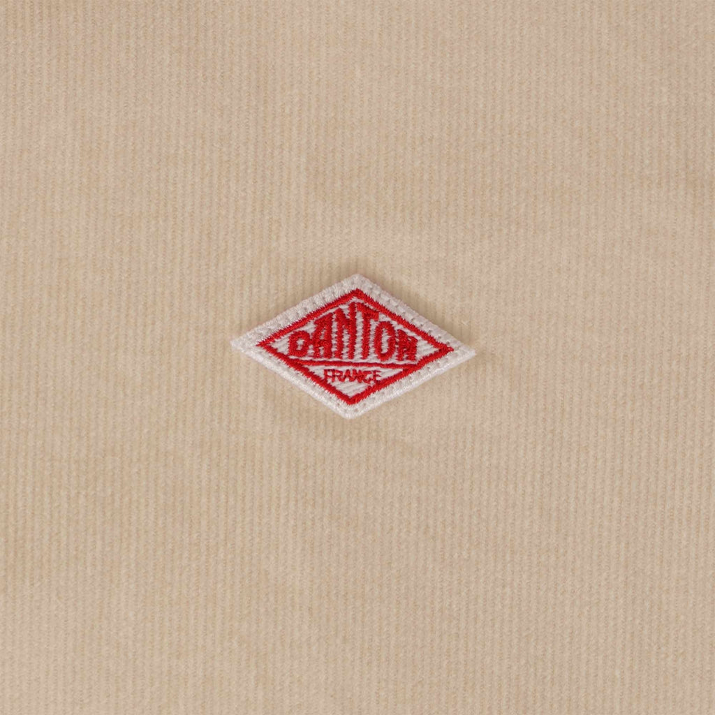 Danton Corduroy Band Collar Shirt - Off White